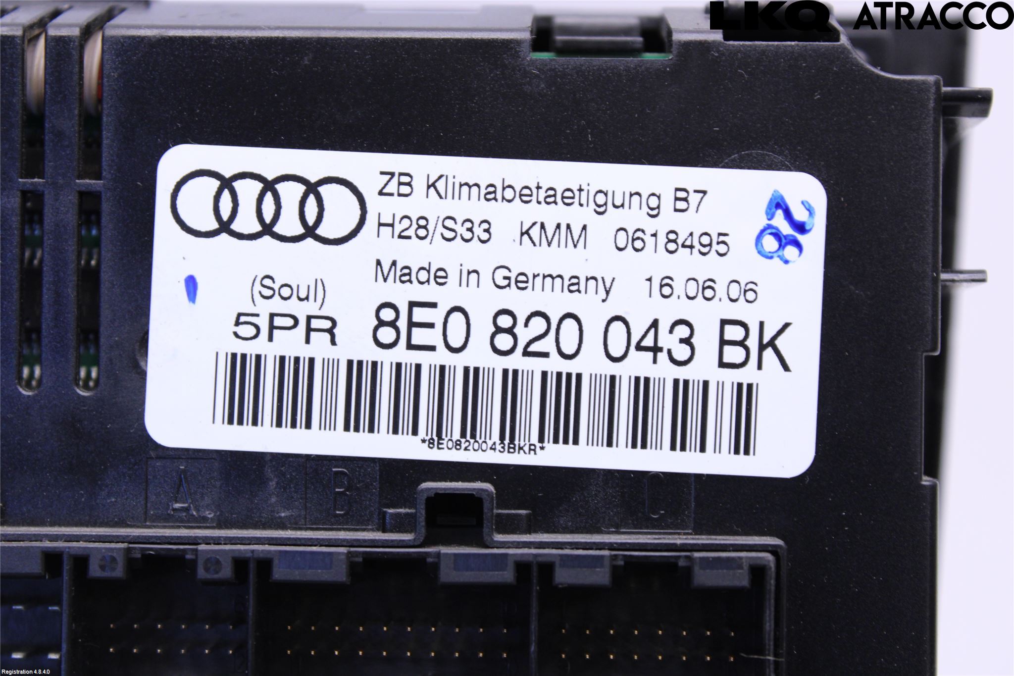Audi A4/S4 05-07 Varme Ac Betjening-Display
