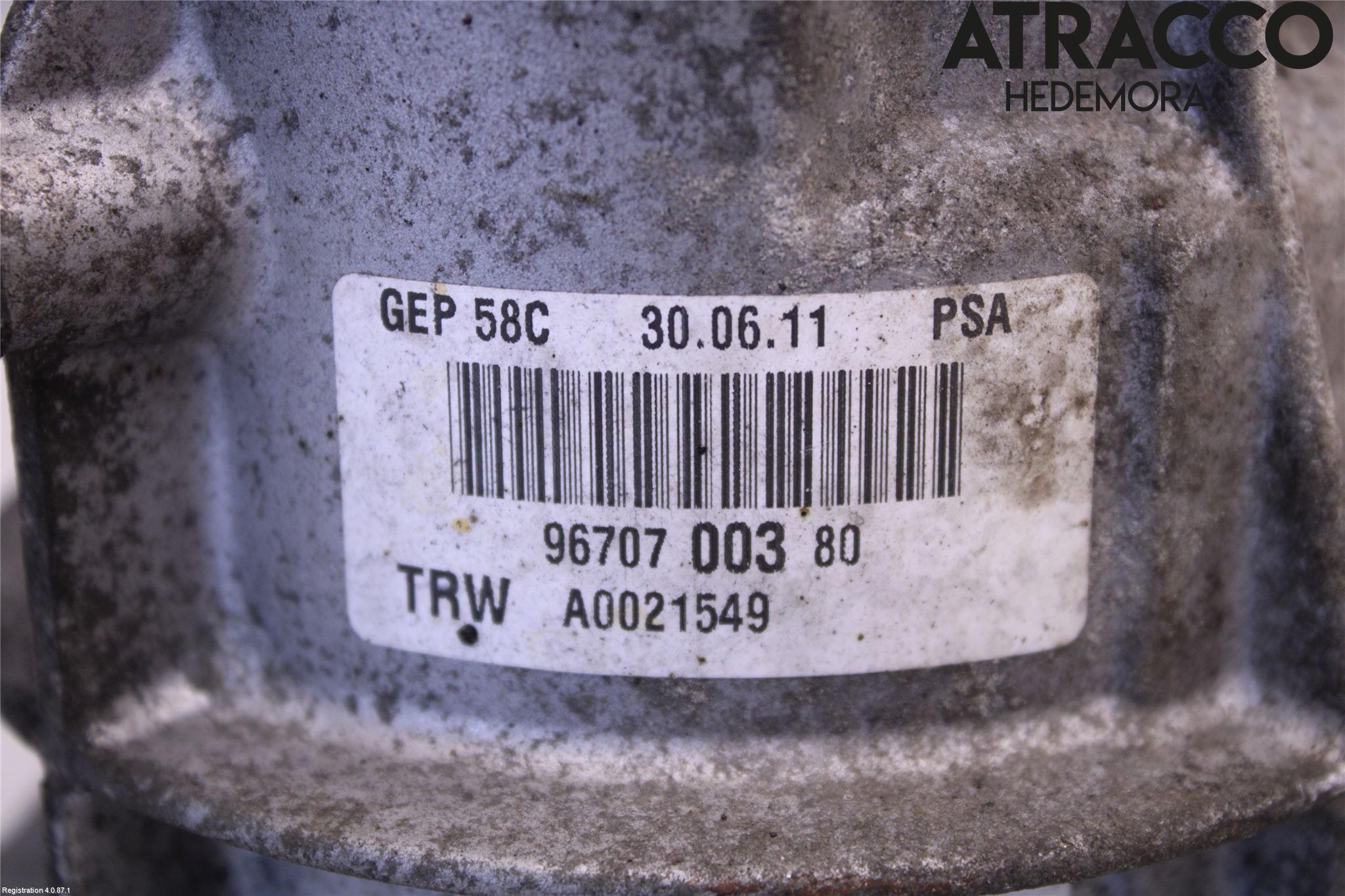 Peugeot 308 08-13 Servostyring Eletrisk Pumpe