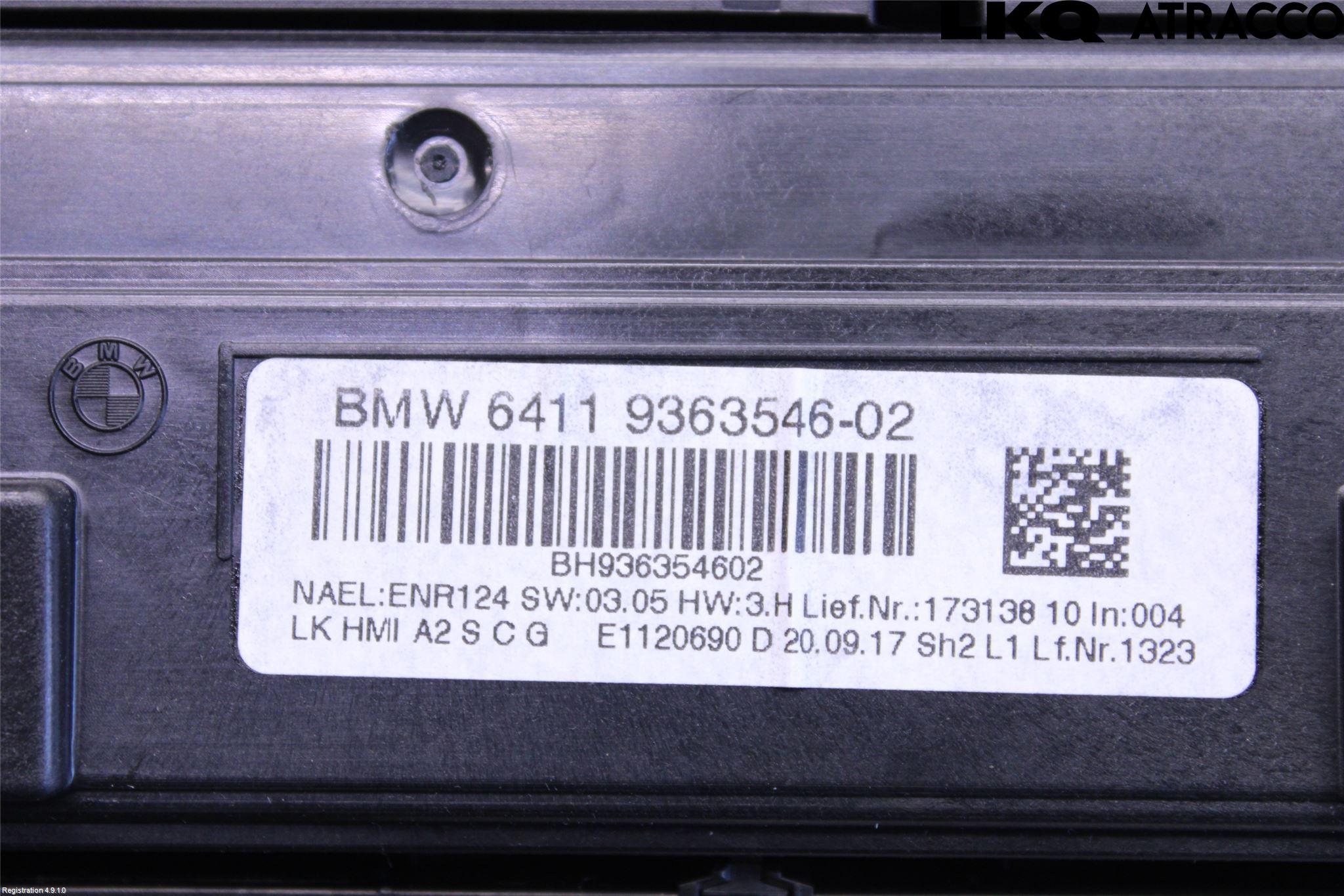 BMW 3 F30/F31/F80 12-19 Varme Ac Betjening-Display
