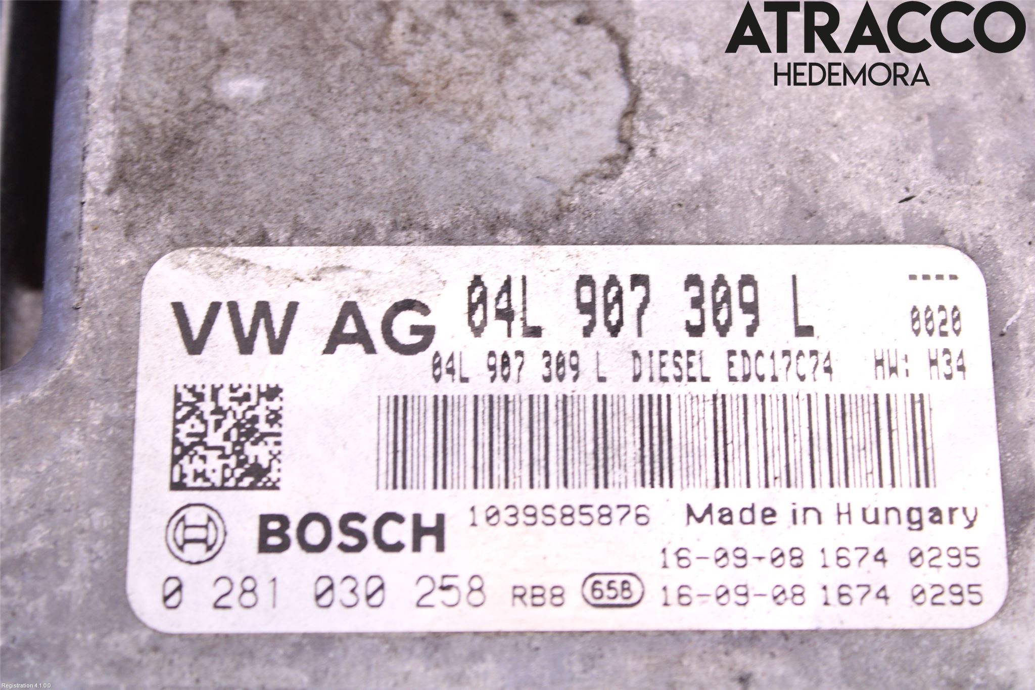 Audi A4/S4 B9 16-19 Styreenhet Dieselpumpe