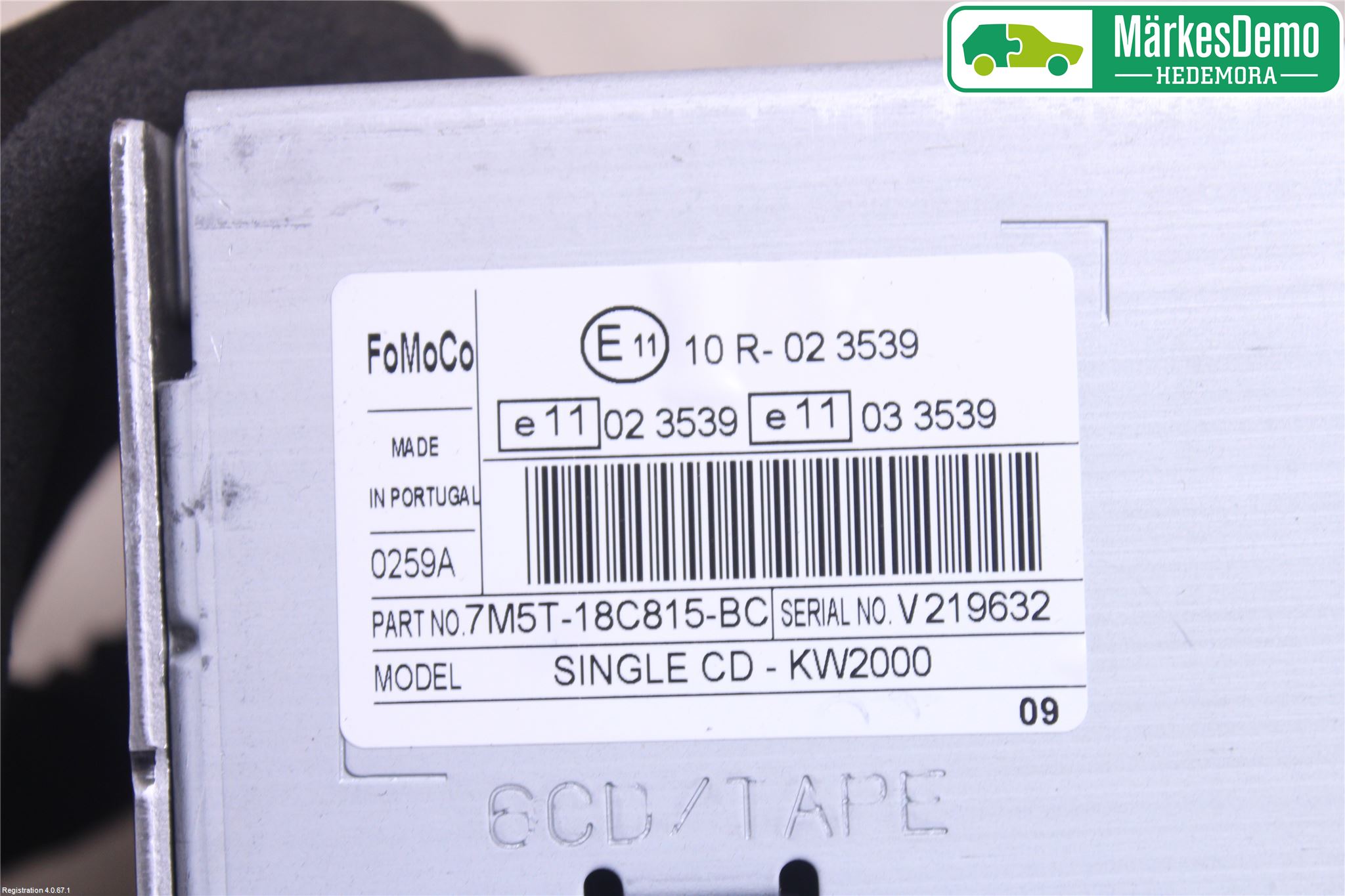 Ford FOCUS 08-11 Stereo Radio Med Cd