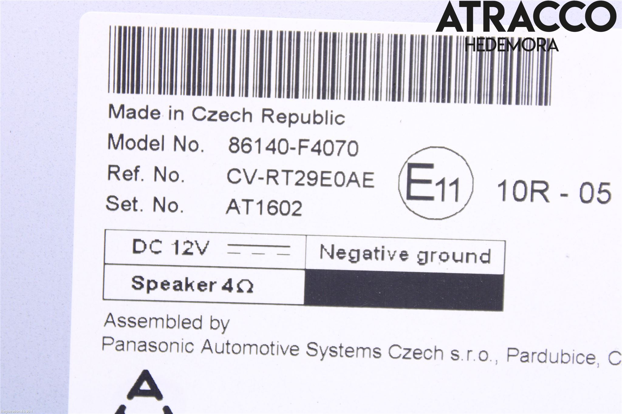 Toyota C-HR 16-23 Stereo Radio Med Cd