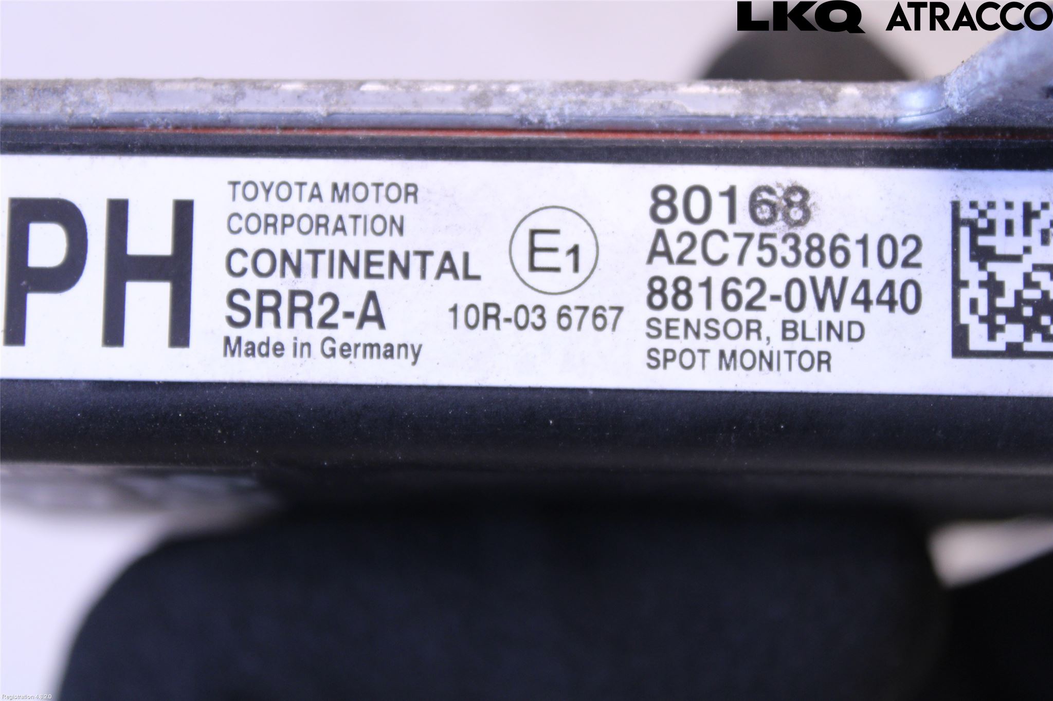 Toyota PRIUS (ZVW50) 16-21 Sensor Kollisjonsbeskyttelse