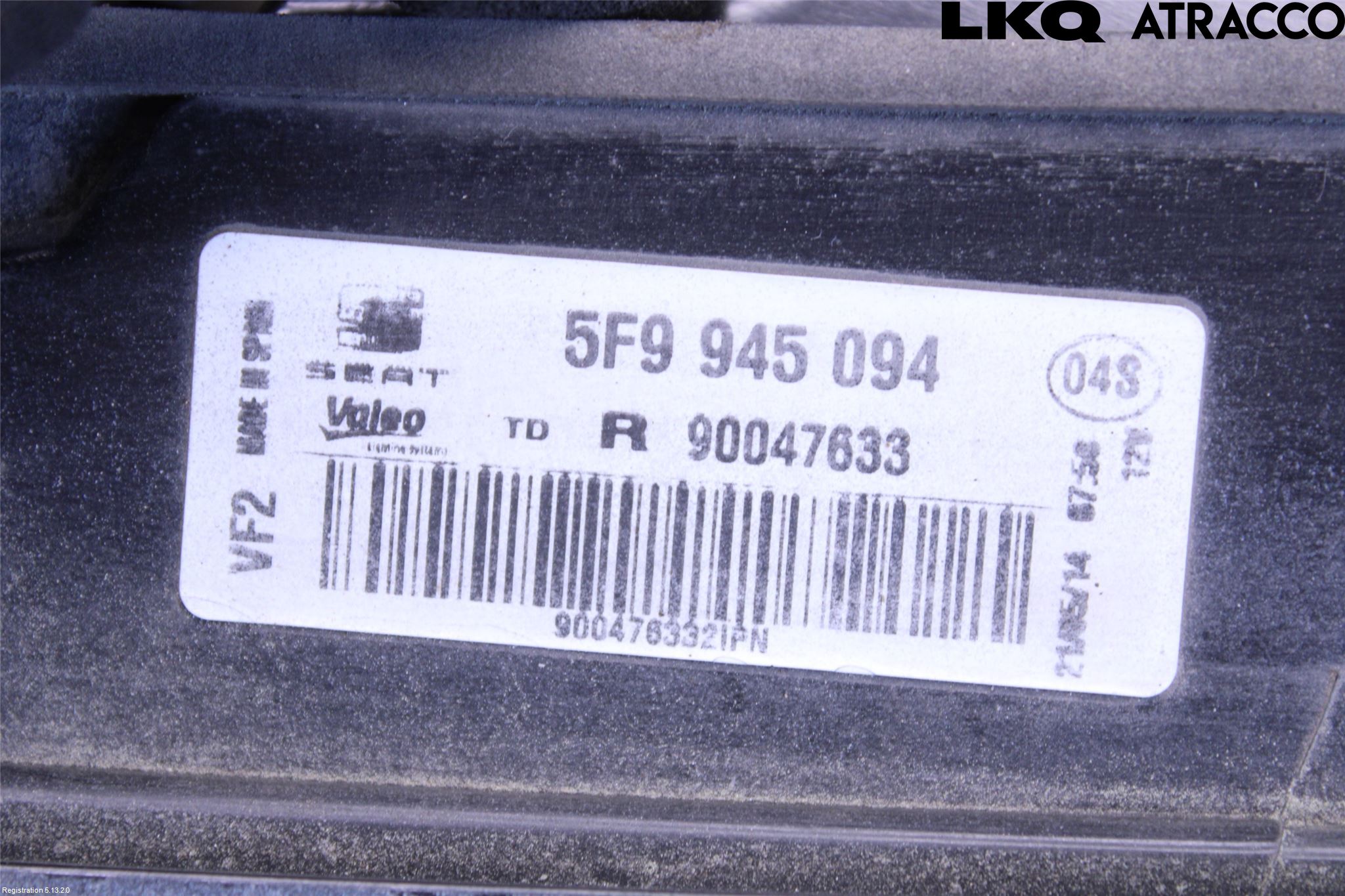 Seat LEON 13-20 Baklykt Høyre  På Luke(Indre)