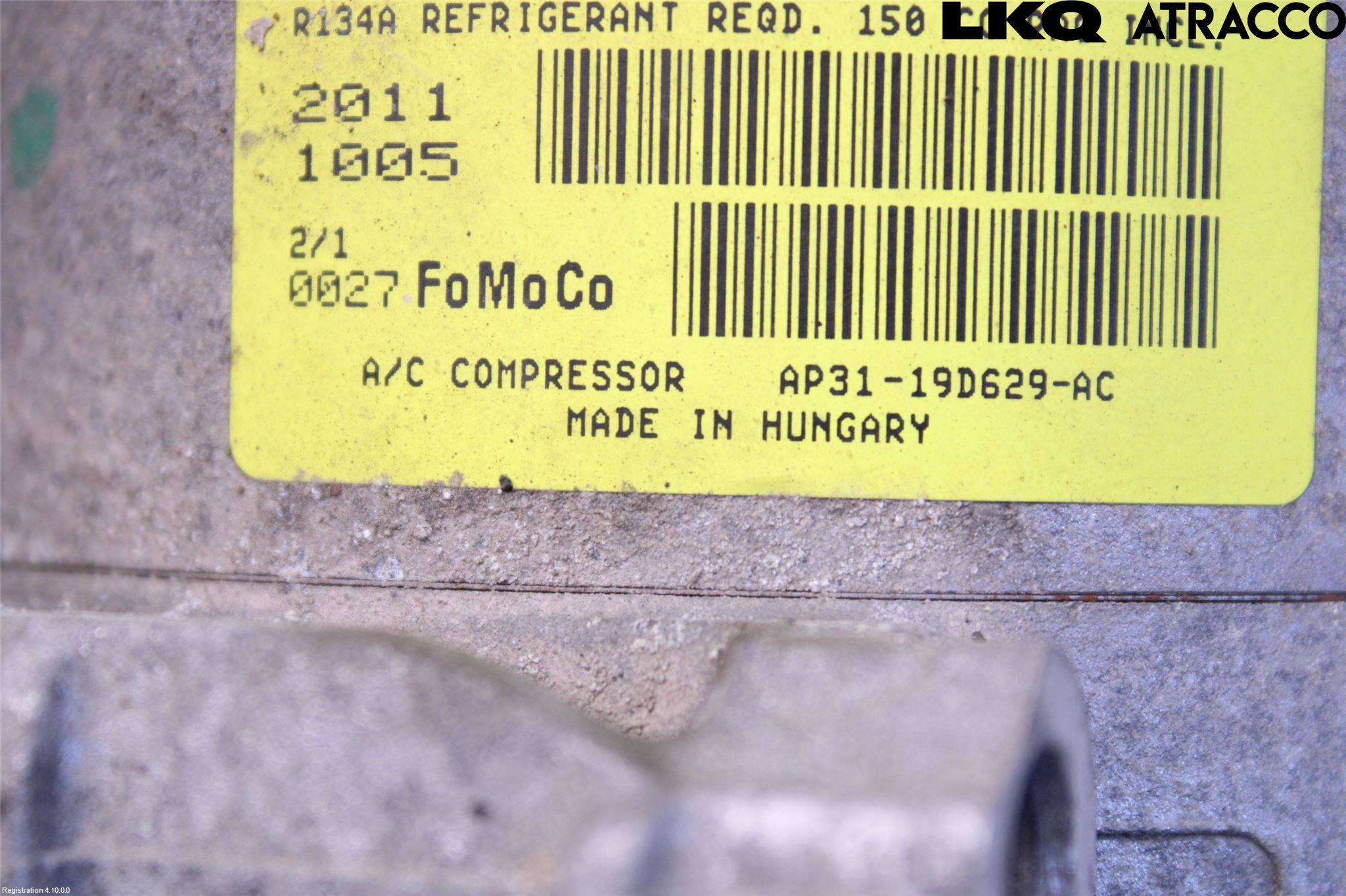 Ford FIESTA 13-17 Varme Ac Kompressor