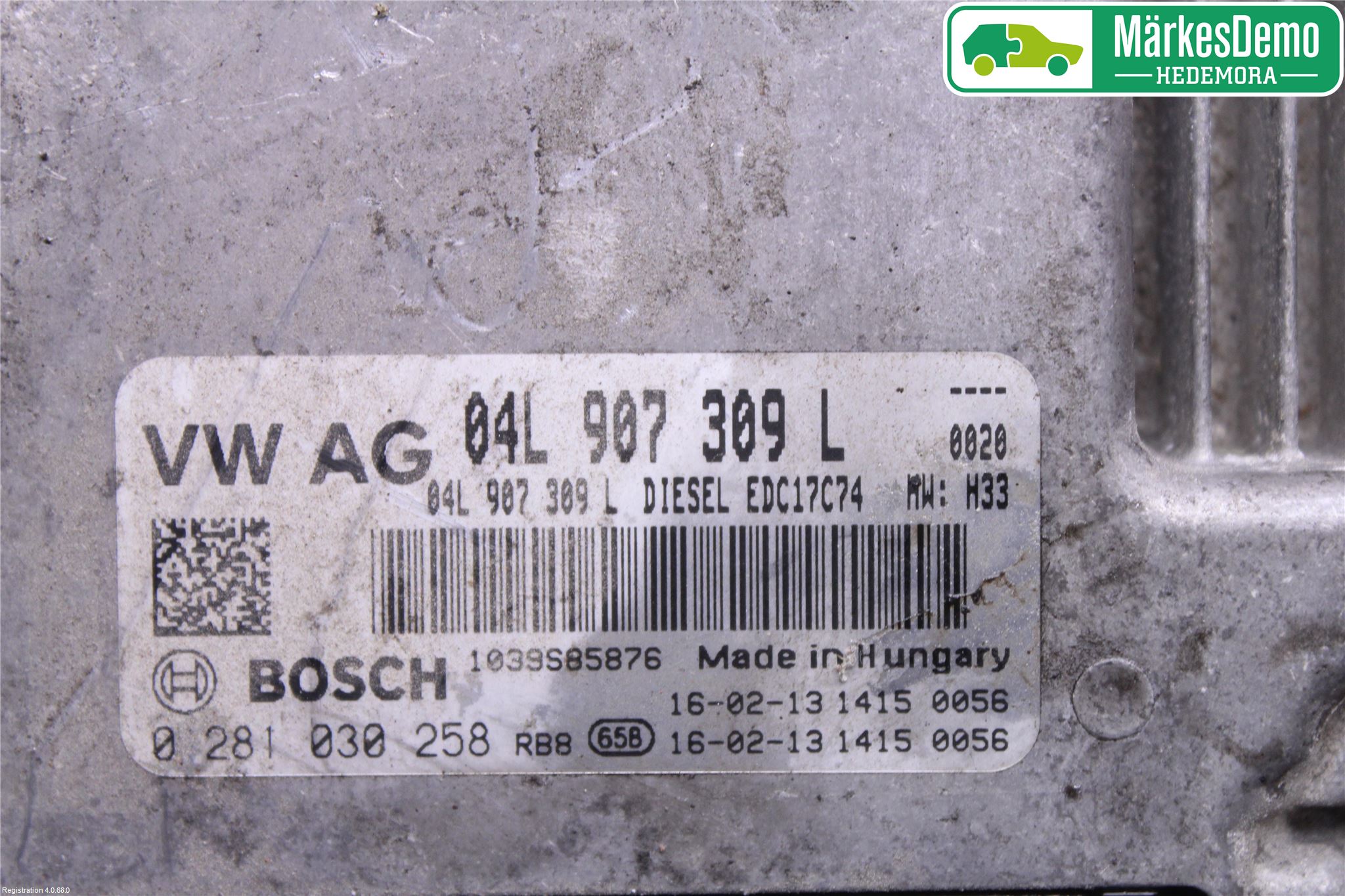 Audi A4/S4 B9 16-19 Styreenhet Dieselpumpe
