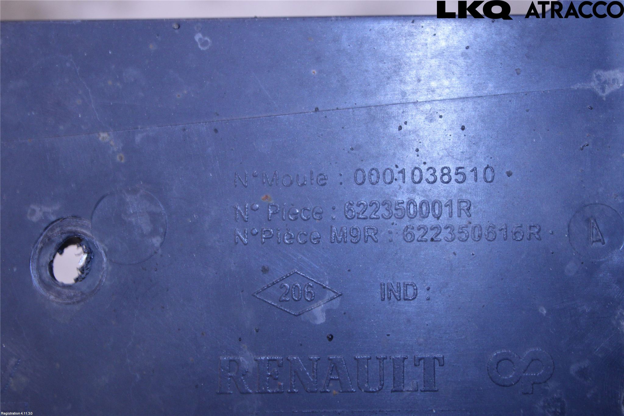 Renault MEGANE III 09-15 Bunnplate U Motor-Gear-Dørk