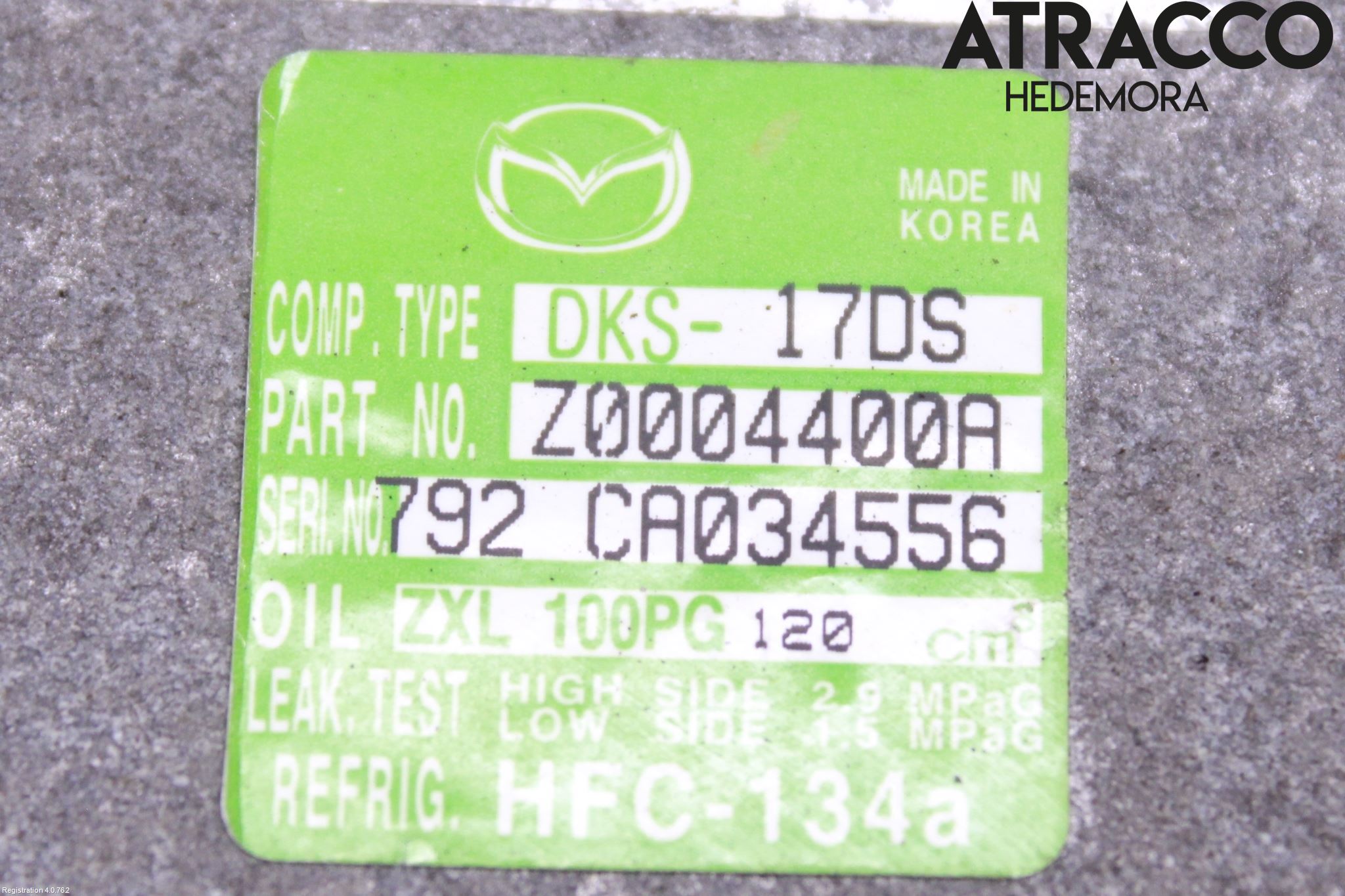 Mazda 6 08-13 Varme Ac Kompressor