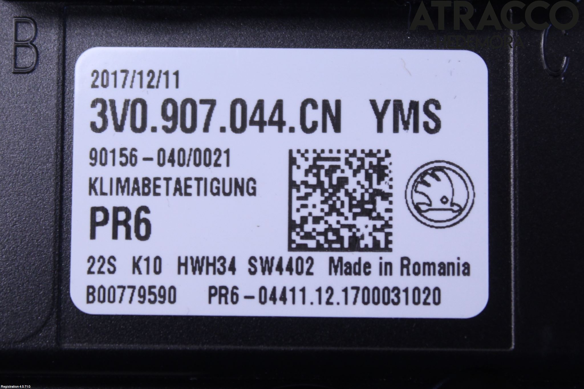 Skoda SUPERB 16-24 Varmeapparat Panel(Regulering)