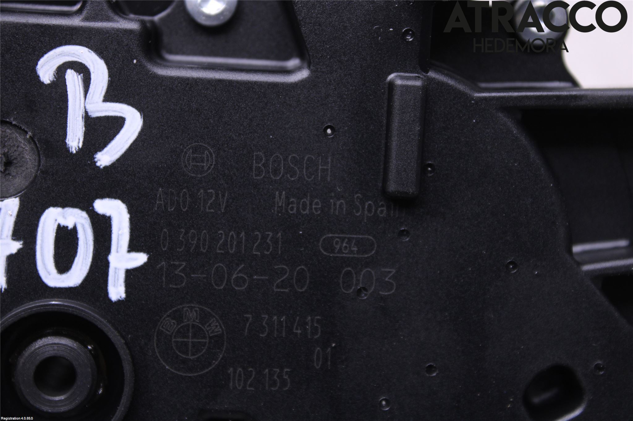 BMW 3 F30/F31/F80 12-19 Viskermotor Bakluke