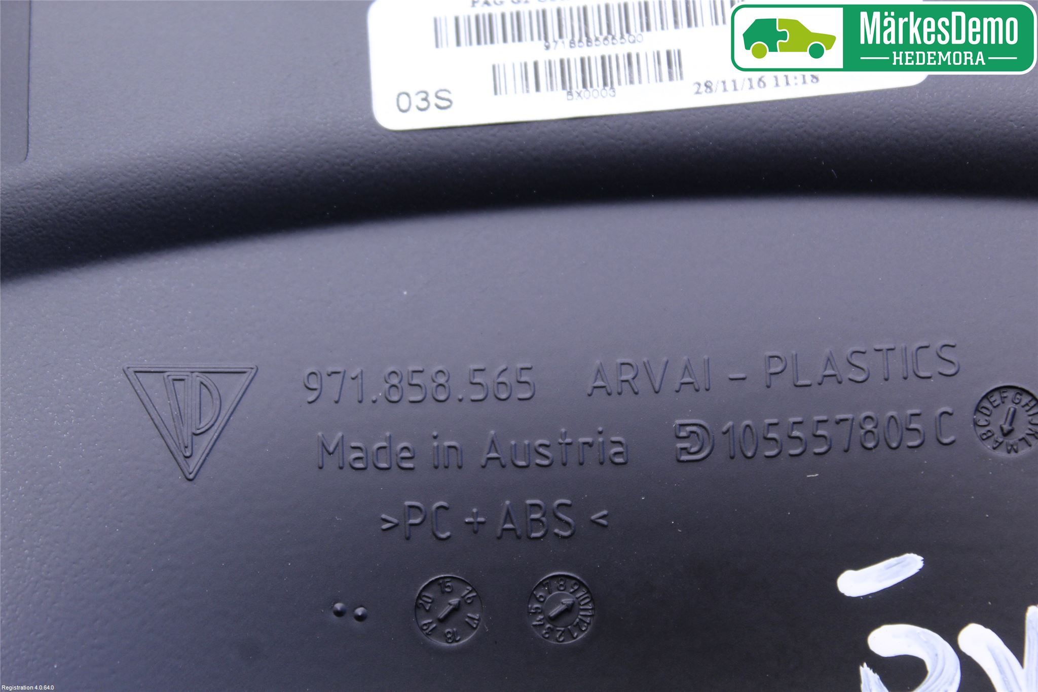 Porsche PANAMERA 09- Rattdeksel - Deksler
