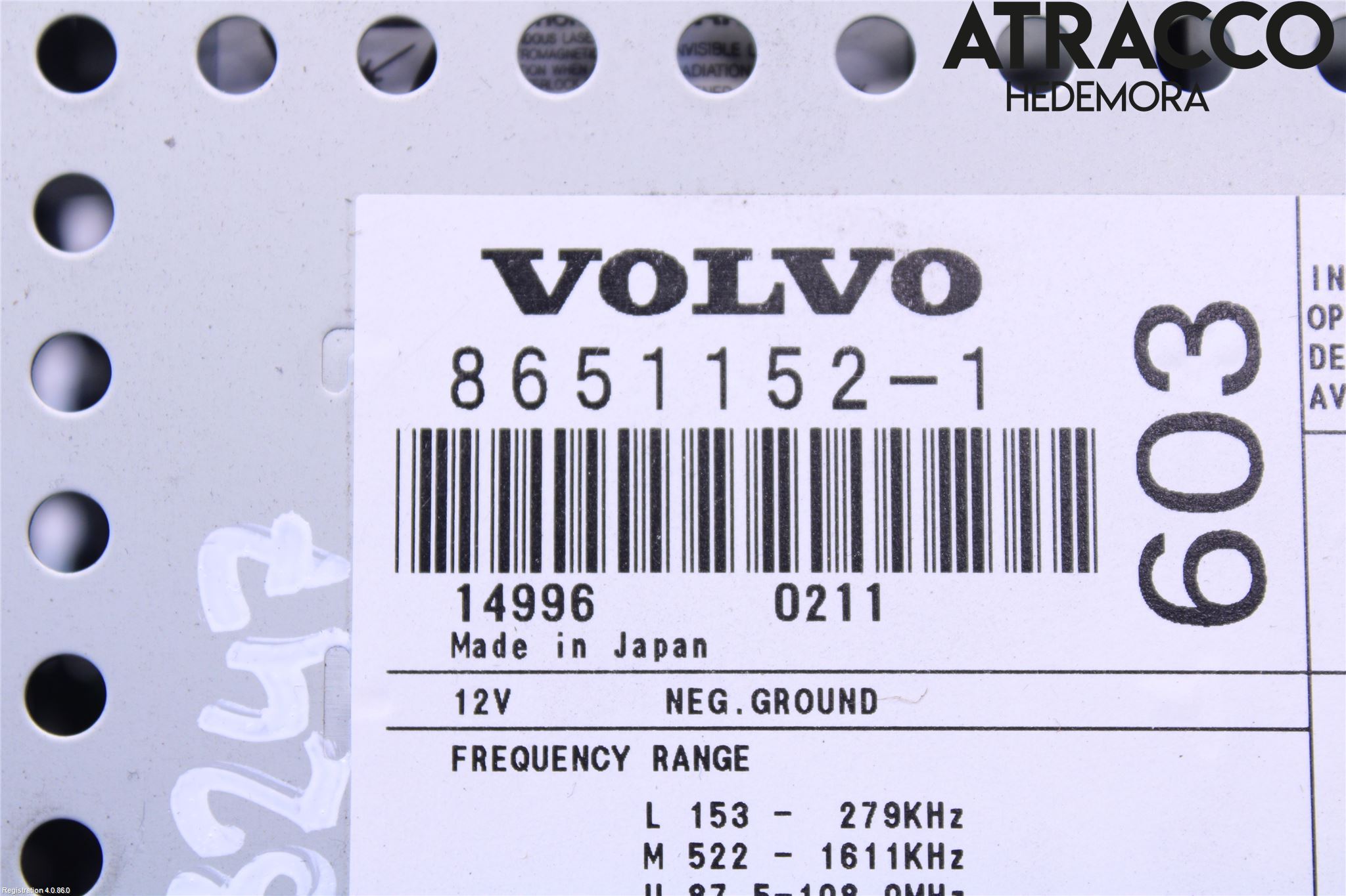 Volvo S60 01-04 Stereo Radio Med Cd