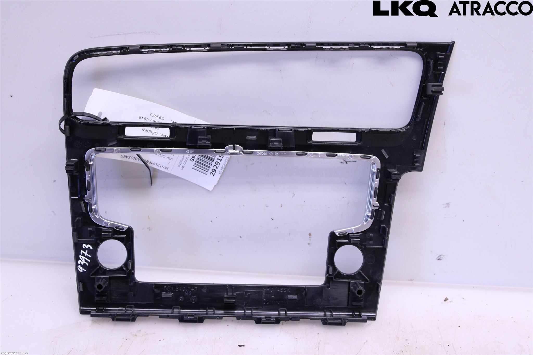 Volkswagen VW GOLF / E-GOLF VII 13-20 Innr Radio Ramme