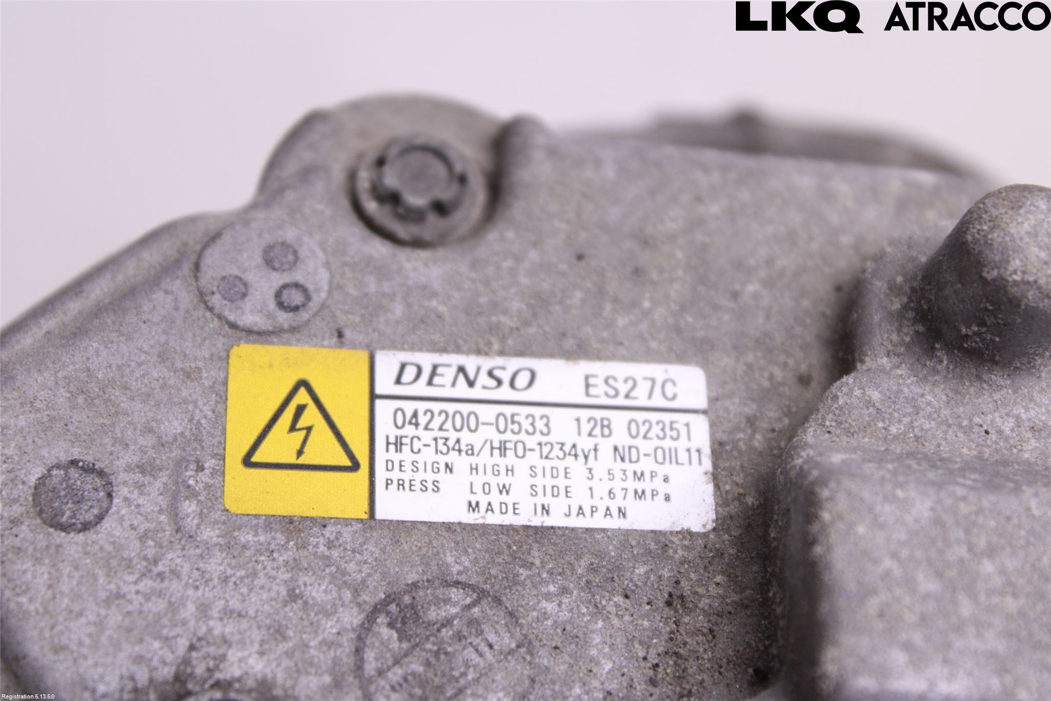 Lexus NX 300h 15-21 Varme Ac Kompressor