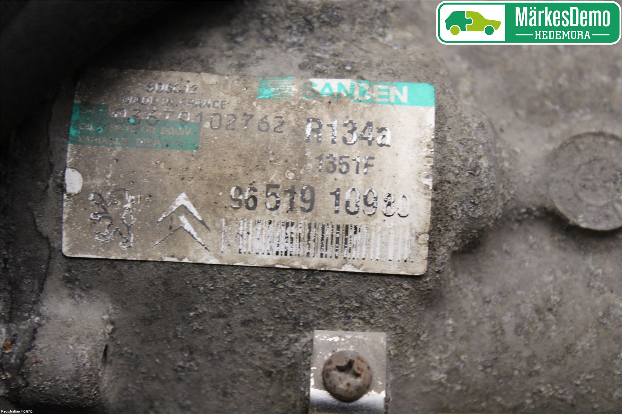 Peugeot 307     05-08 Varme Ac Kompressor