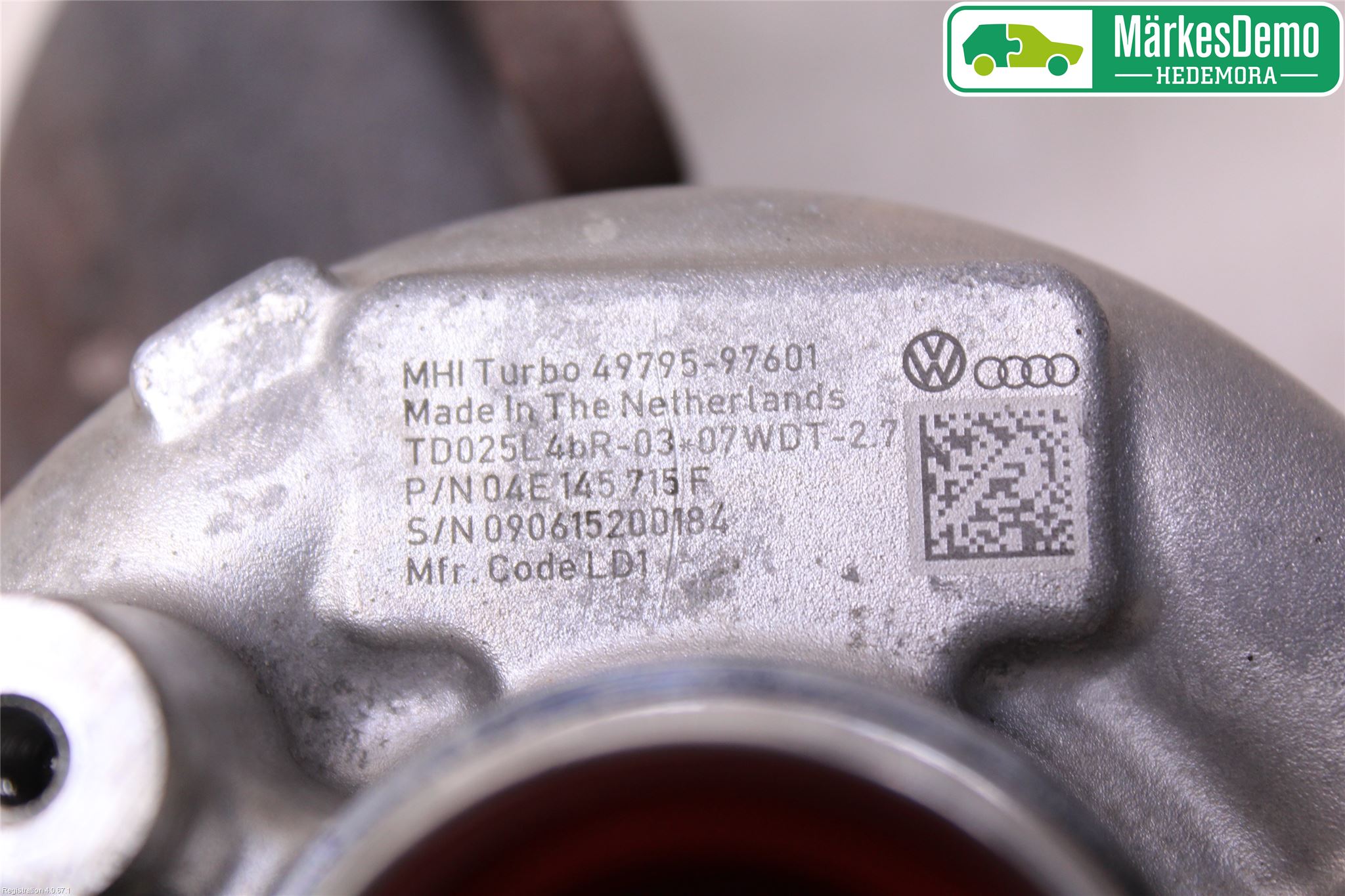 Volkswagen VW GOLF / E-GOLF VII 13-20 Turboaggregat