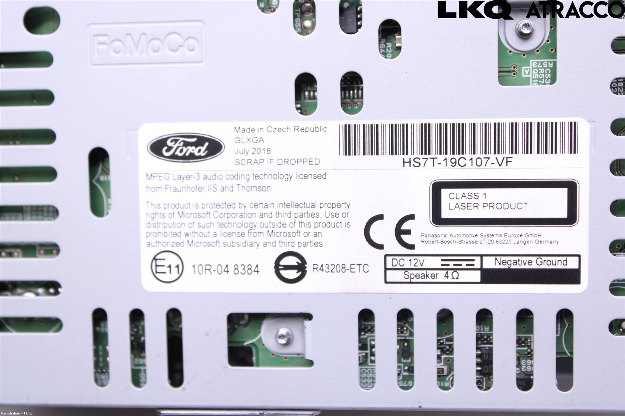 Ford MONDEO 15-22 Stereo Radio Med Cd