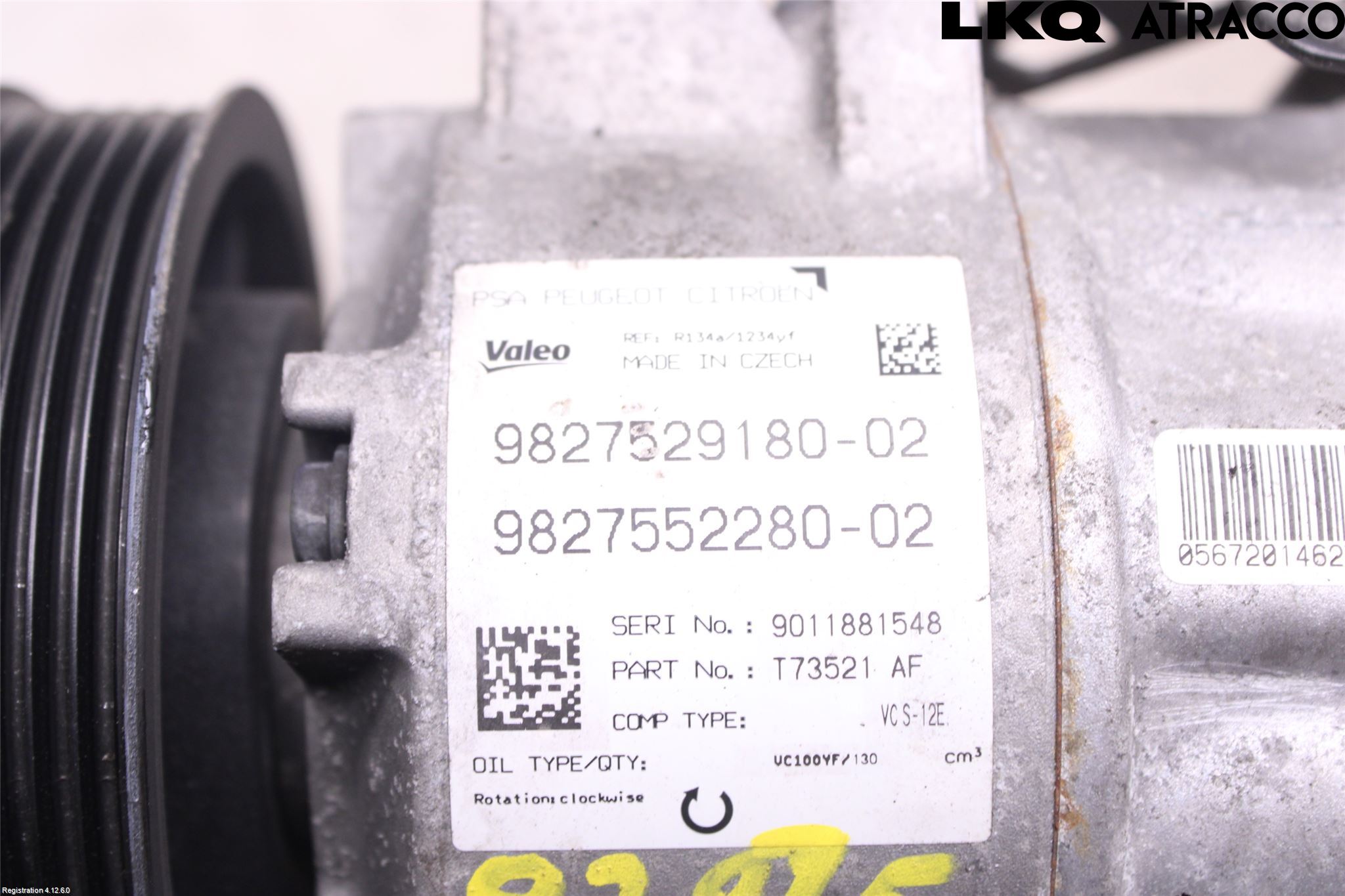 Peugeot 308 14-21 Varme Ac Kompressor