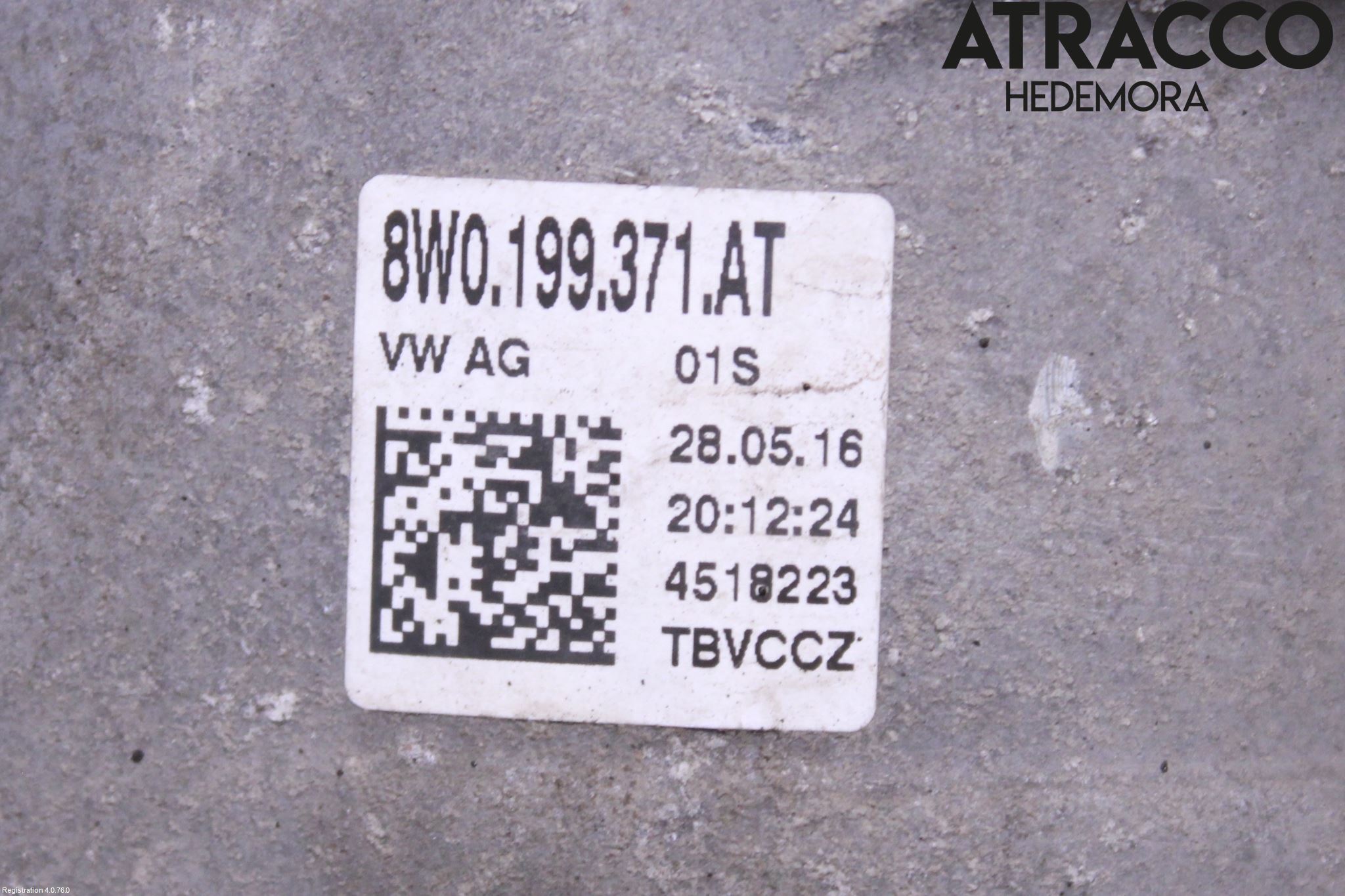 Audi A4/S4 B9 16-19 Motor Feste Gummi
