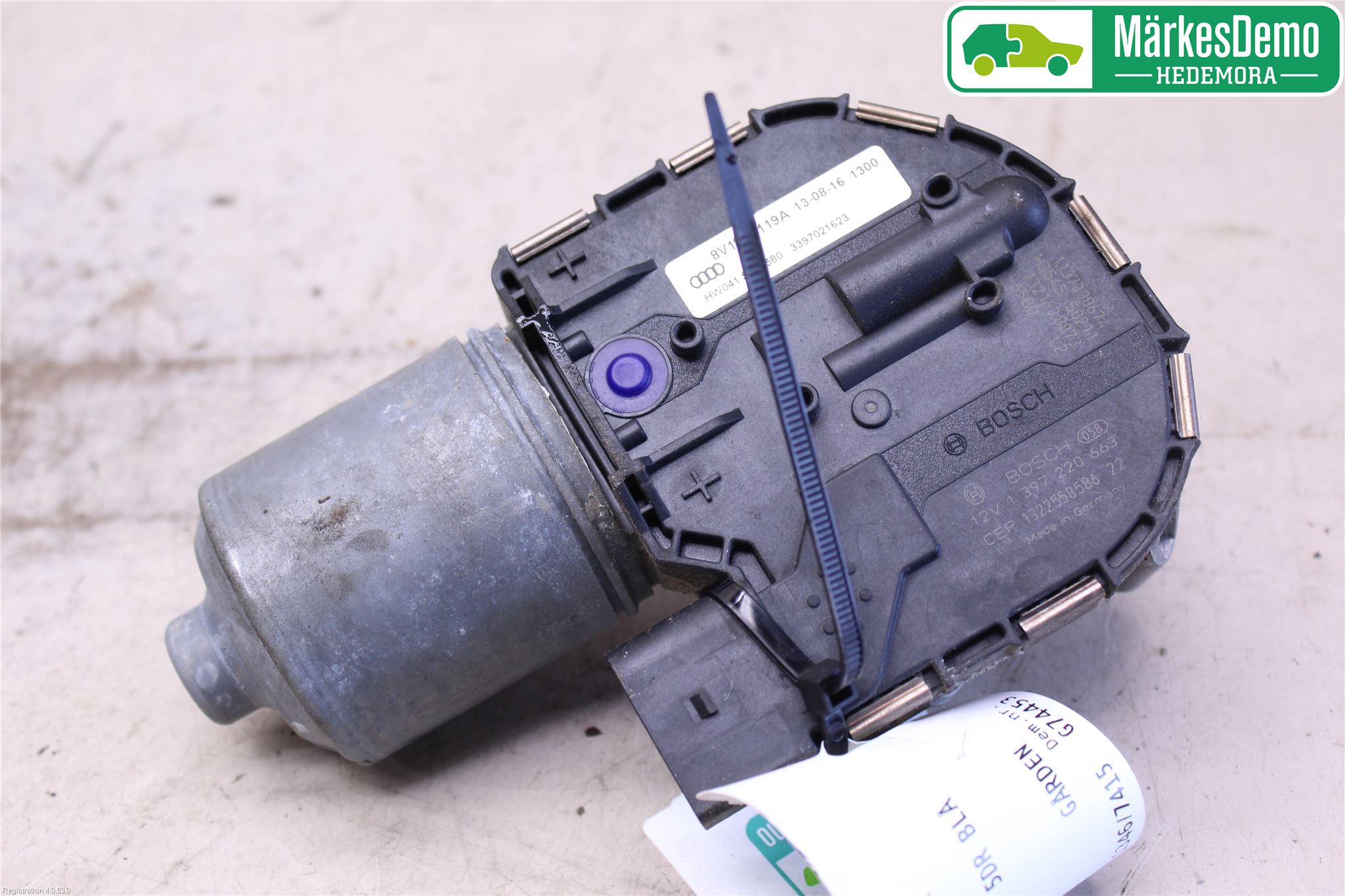 Audi A3/S3 8V 13-20 Viskermotor Frontrute