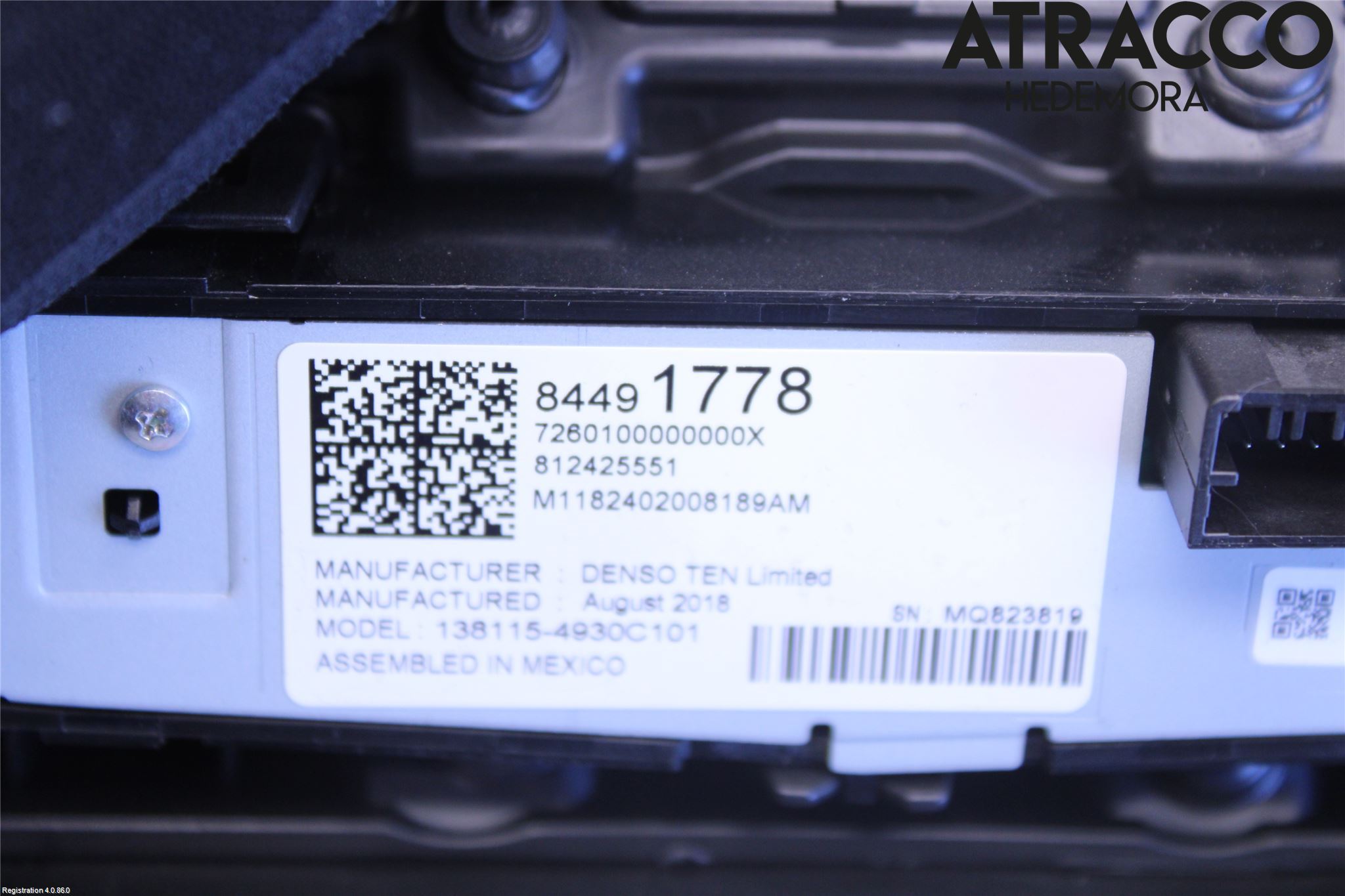 Chevrolet CAMARO Innr Radio Ramme