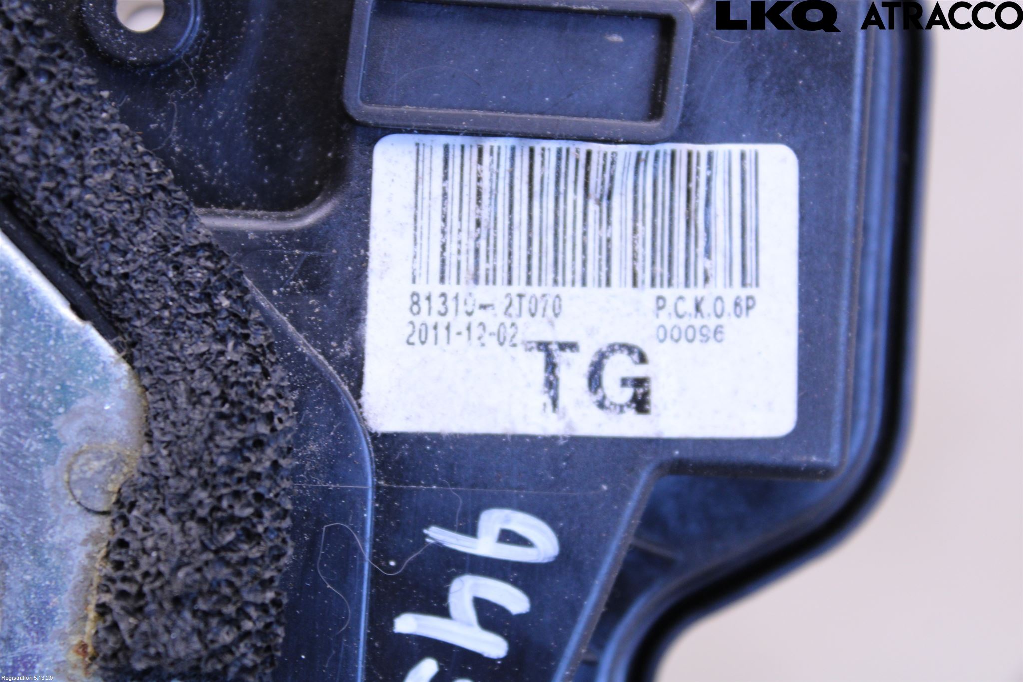 Kia OPTIMA 00-15 Dørlås - Låsekasse