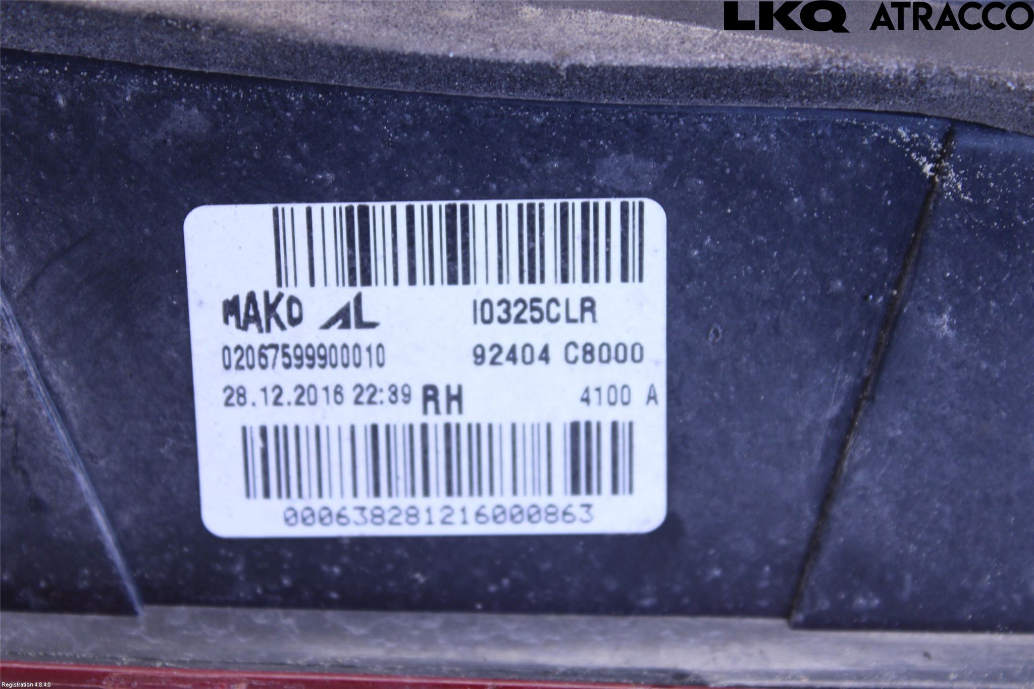 Hyundai i20 GB 15-20 Baklykt Høyre  På Luke(Indre)