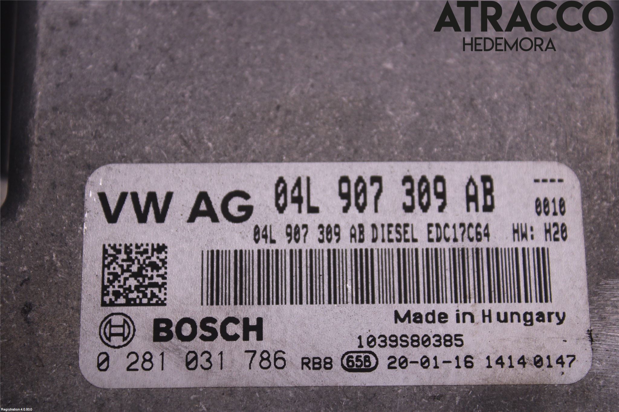 Volkswagen VW CADDY 16-20 Styreenhet Dieselpumpe