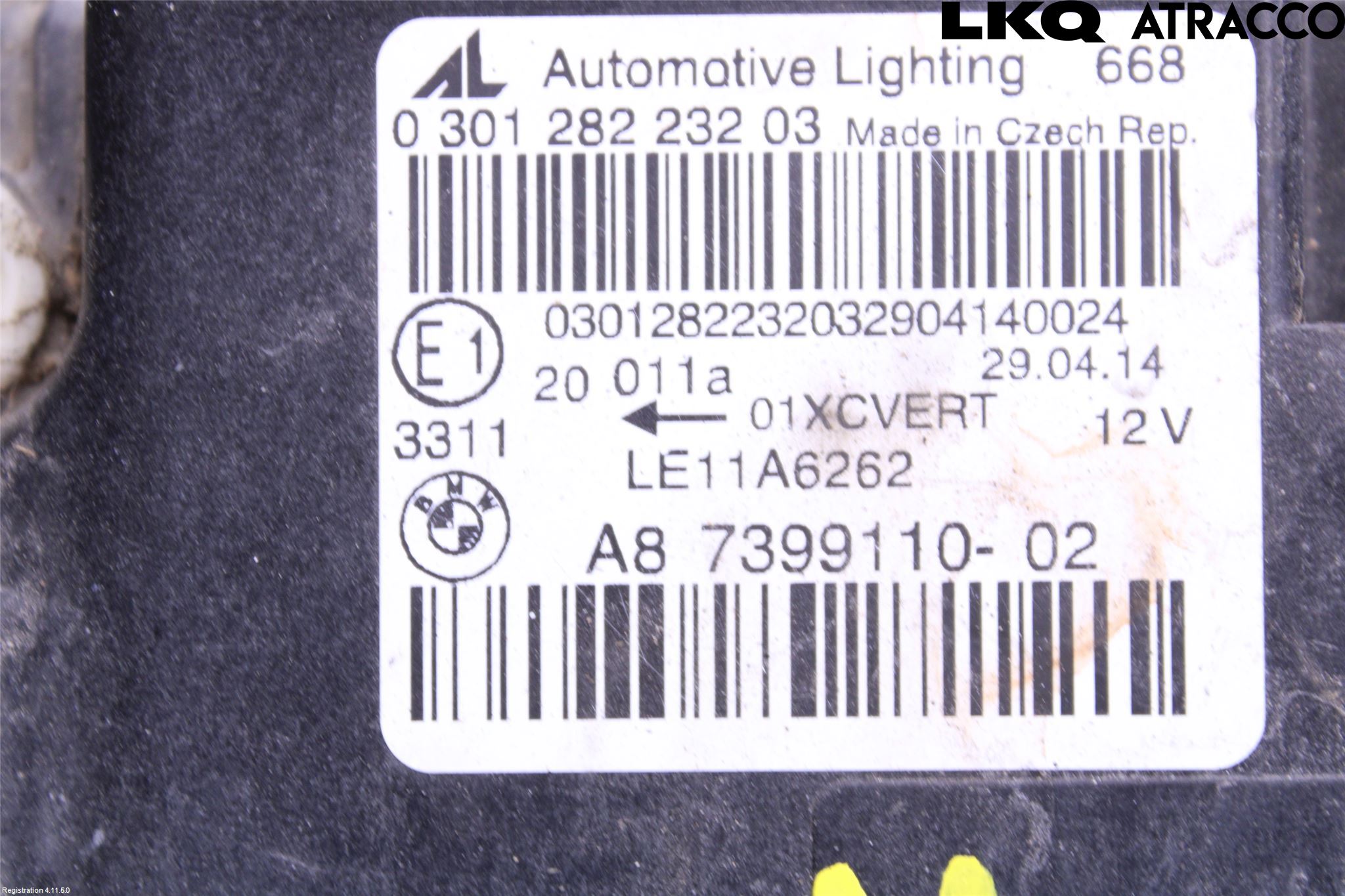 BMW 3 F30/F31/F80 12-19 Frontlykt Høyre
