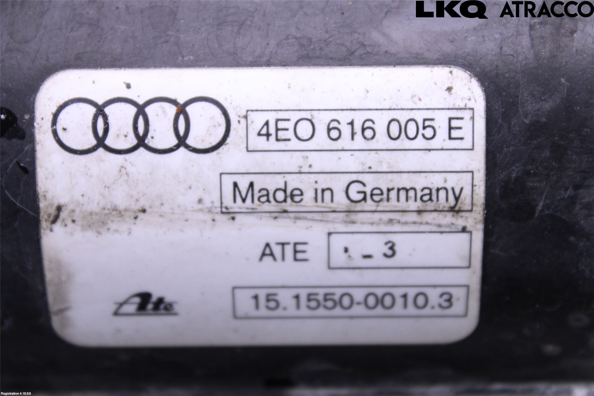 Audi A8/S8 4E  02-09 Fjæring Kompressor Støtd-Fjæri