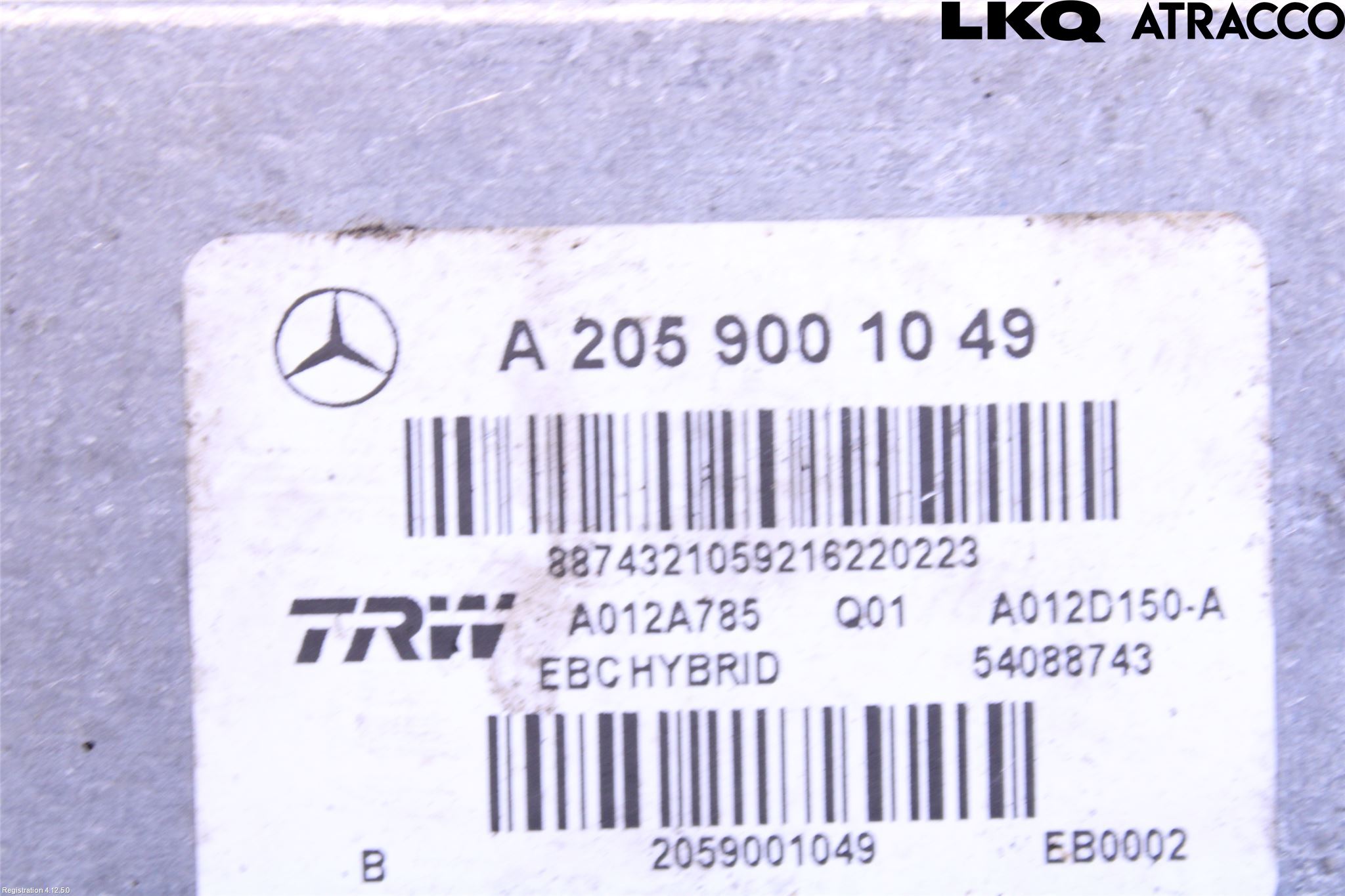 Mercedes-Benz MB C-KLASS (W205) 14-21 Abs Hydraulikkaggregat