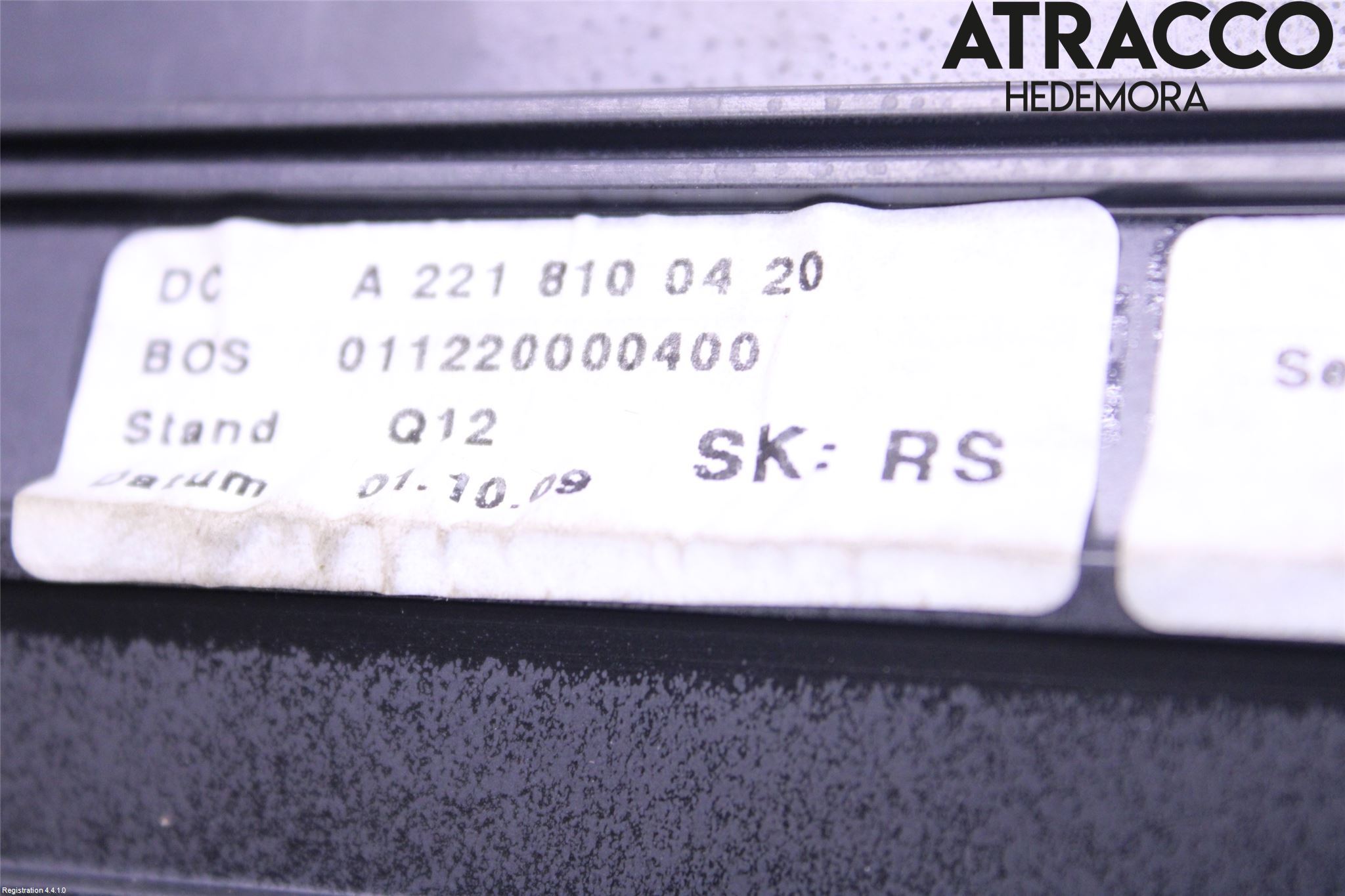 Mercedes-Benz MB S-KLASS (W221) 05-13 Innr Innsyn Beskytelse Stv