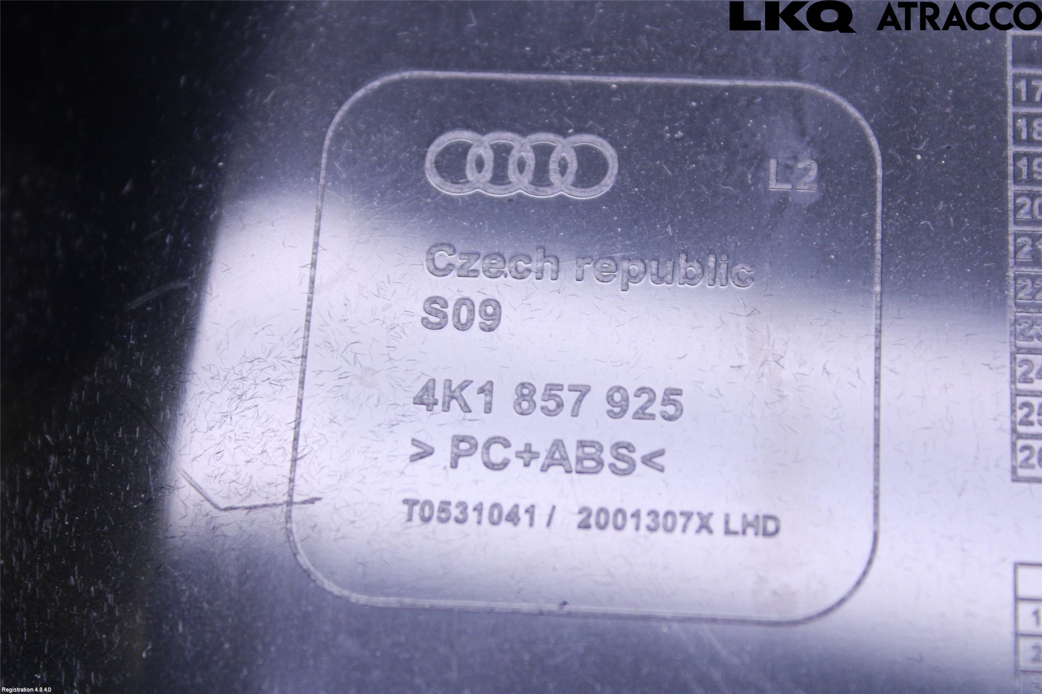 Audi A6 F2/C8 19- Innr Oppbevaringsrom