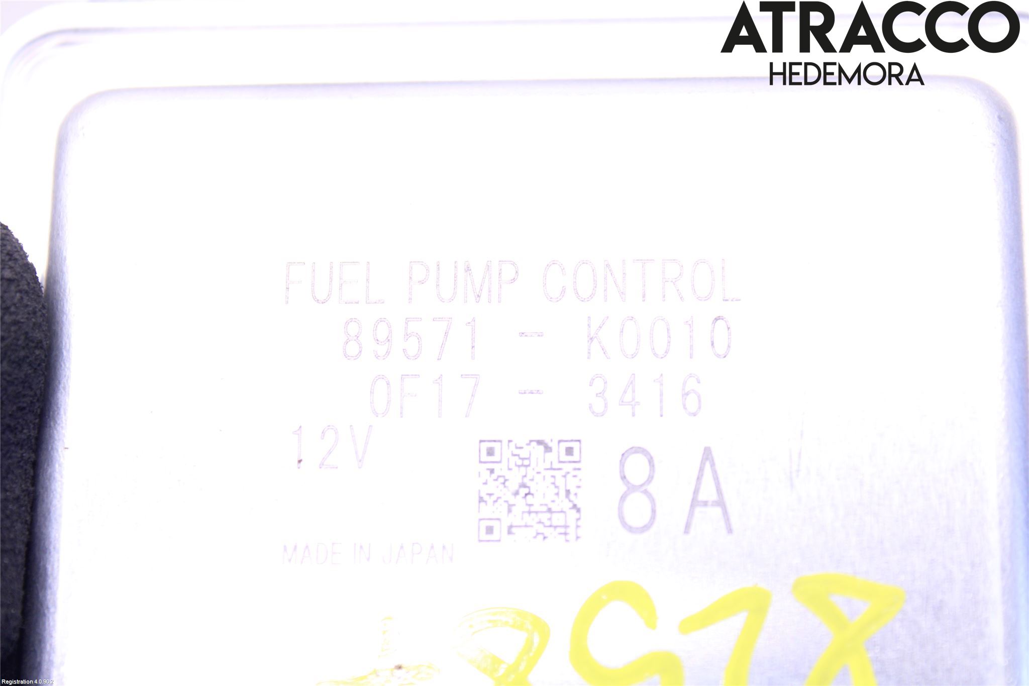 Toyota YARIS XP21 20- Styreenhet Drivstoffpumpe