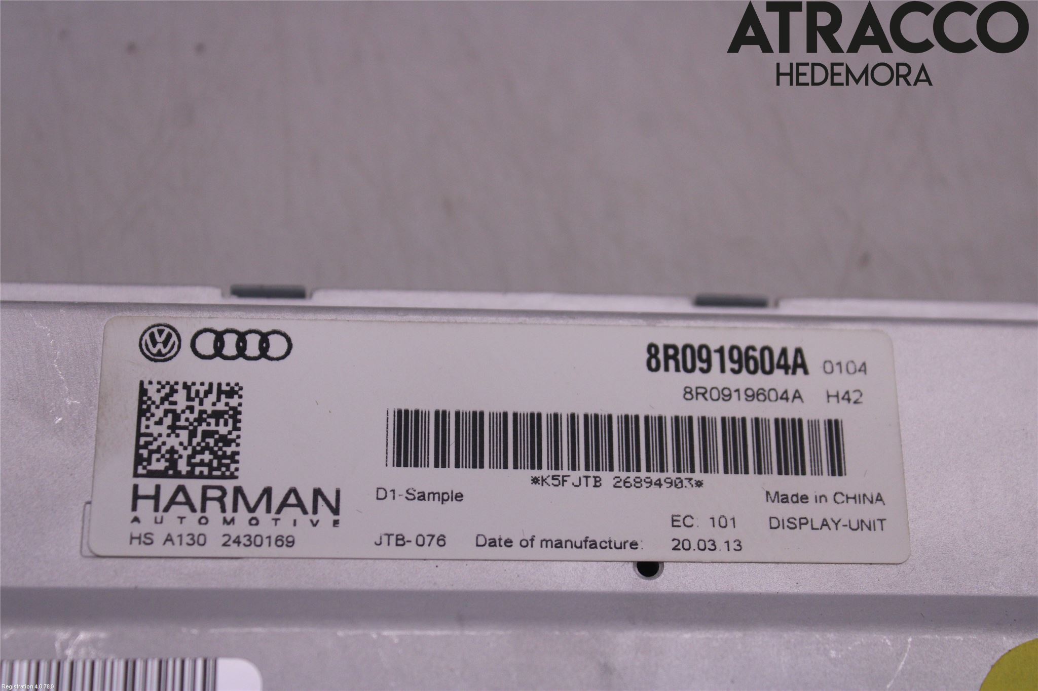 Audi Q5 09-16 Multifunktionsdisplay