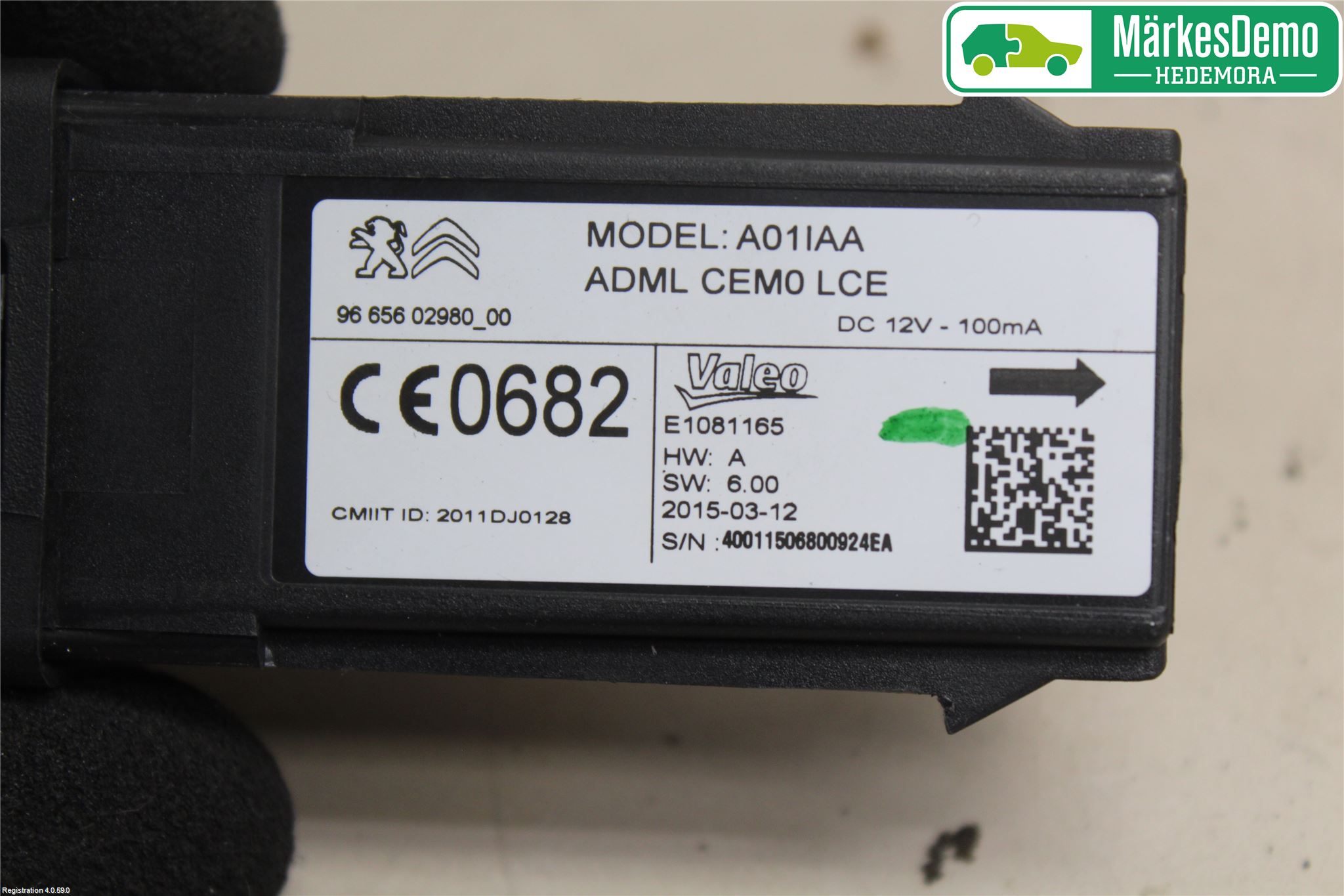 Peugeot 508 11-18 Stereo Antenne Radio-Tv