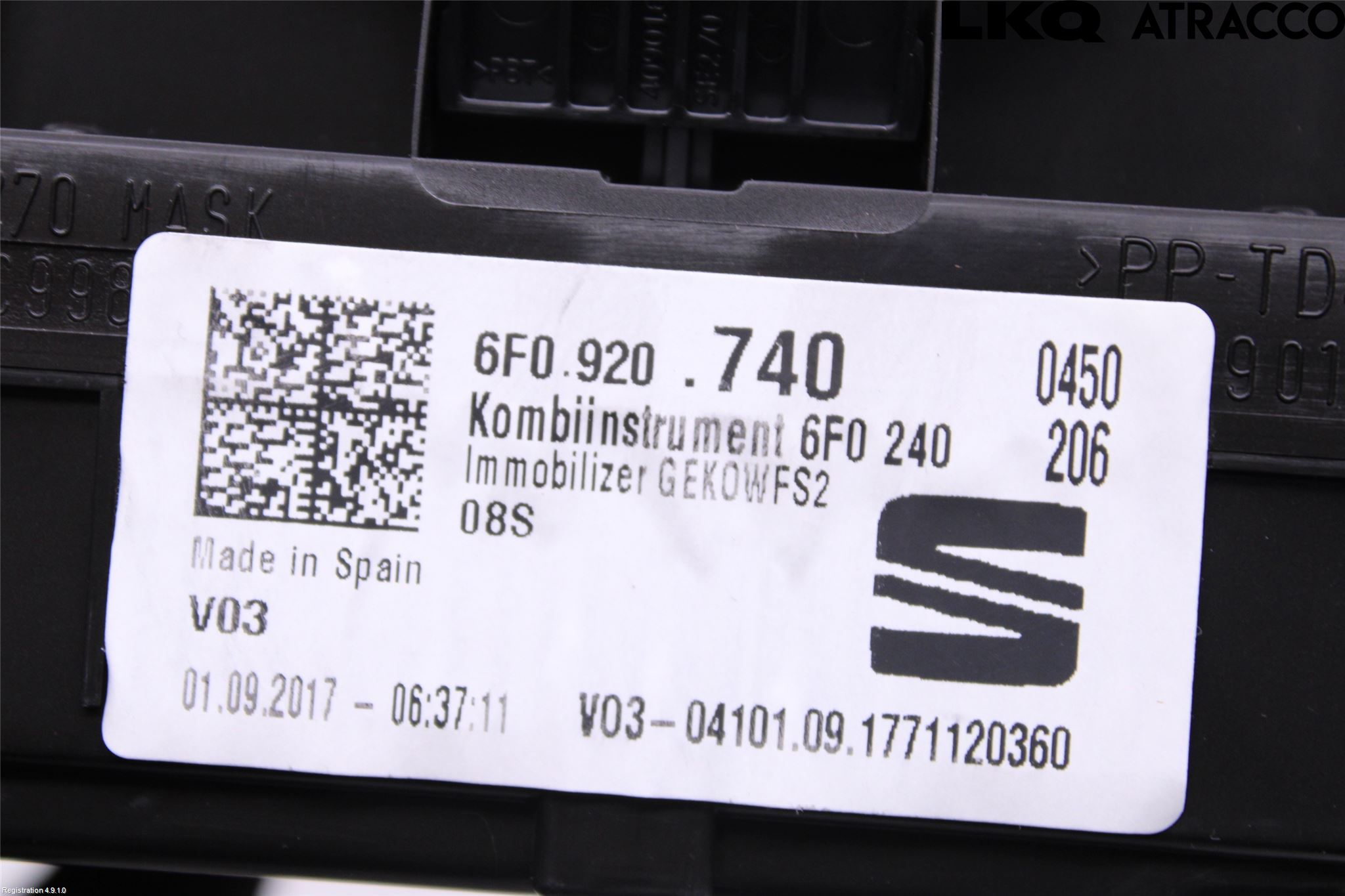 Seat IBIZA V 17-20 Instr Kombinert