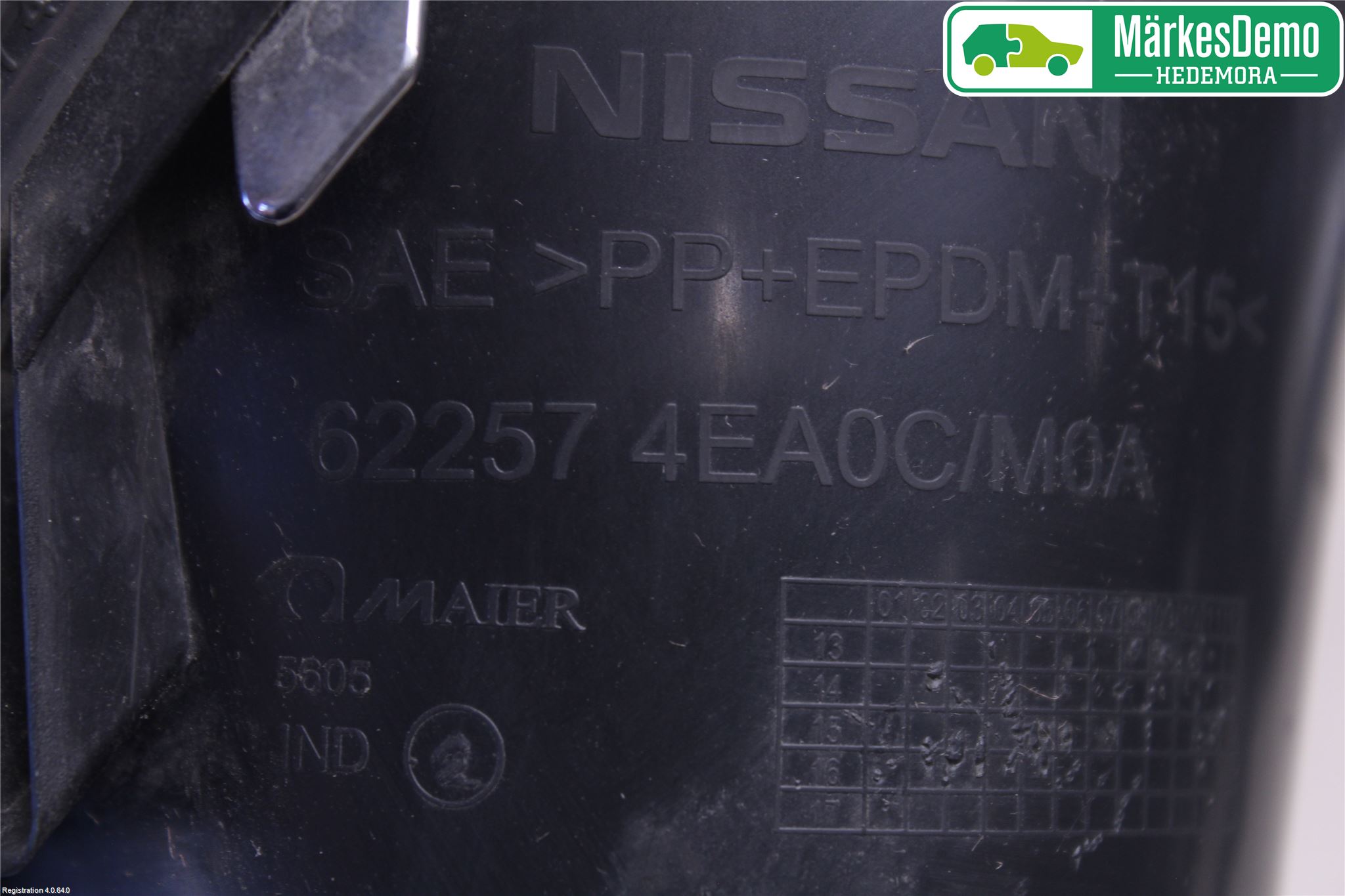 Nissan QASHQAI 14-17 Frontlykt Kurve-Tåkelys Ramme