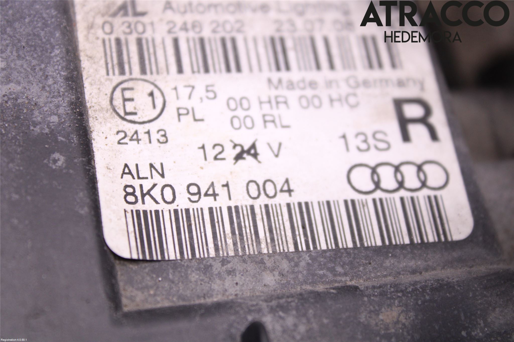 Audi A4/S4 08-11 Frontlykt Høyre