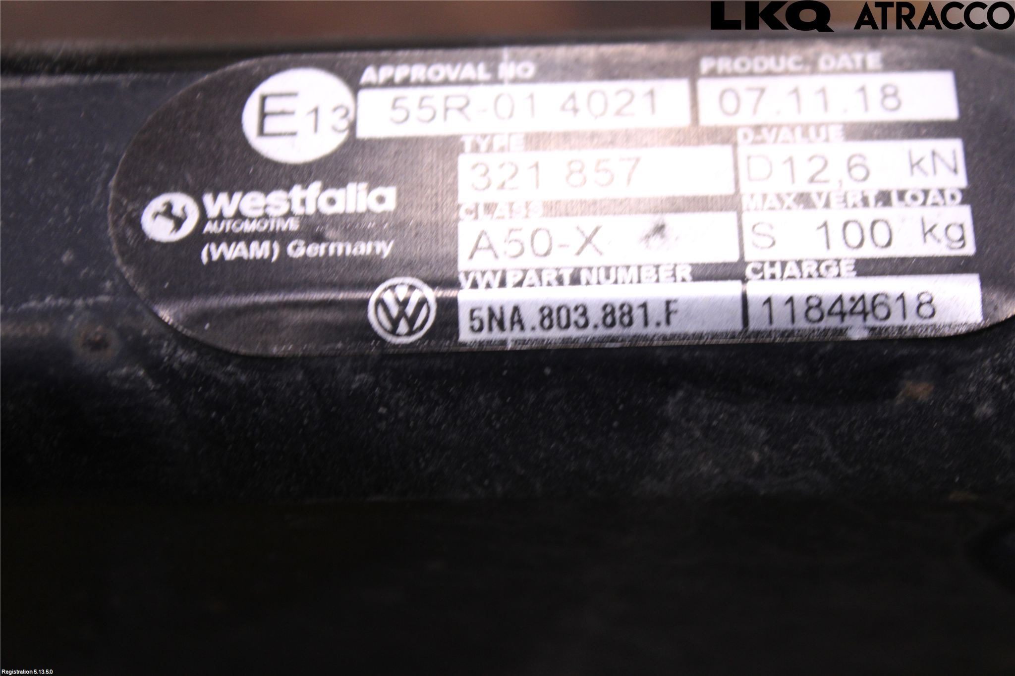 Volkswagen VW TIGUAN 16-24 Tilhengerfeste