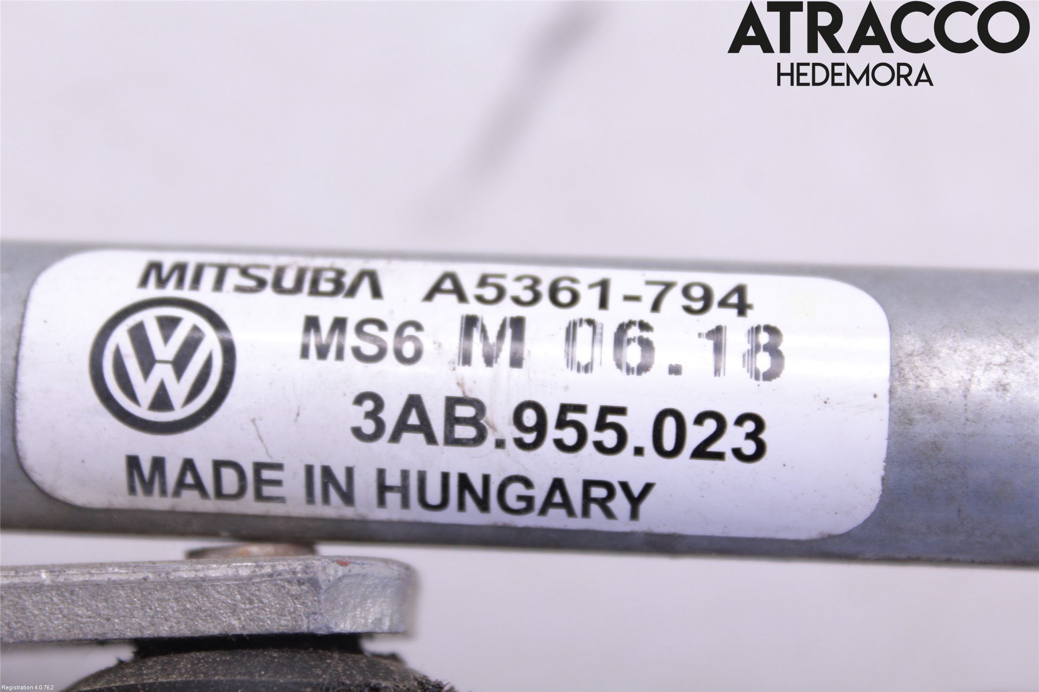 Volkswagen VW PASSAT 11-14 Viskeroverføring Frontrute
