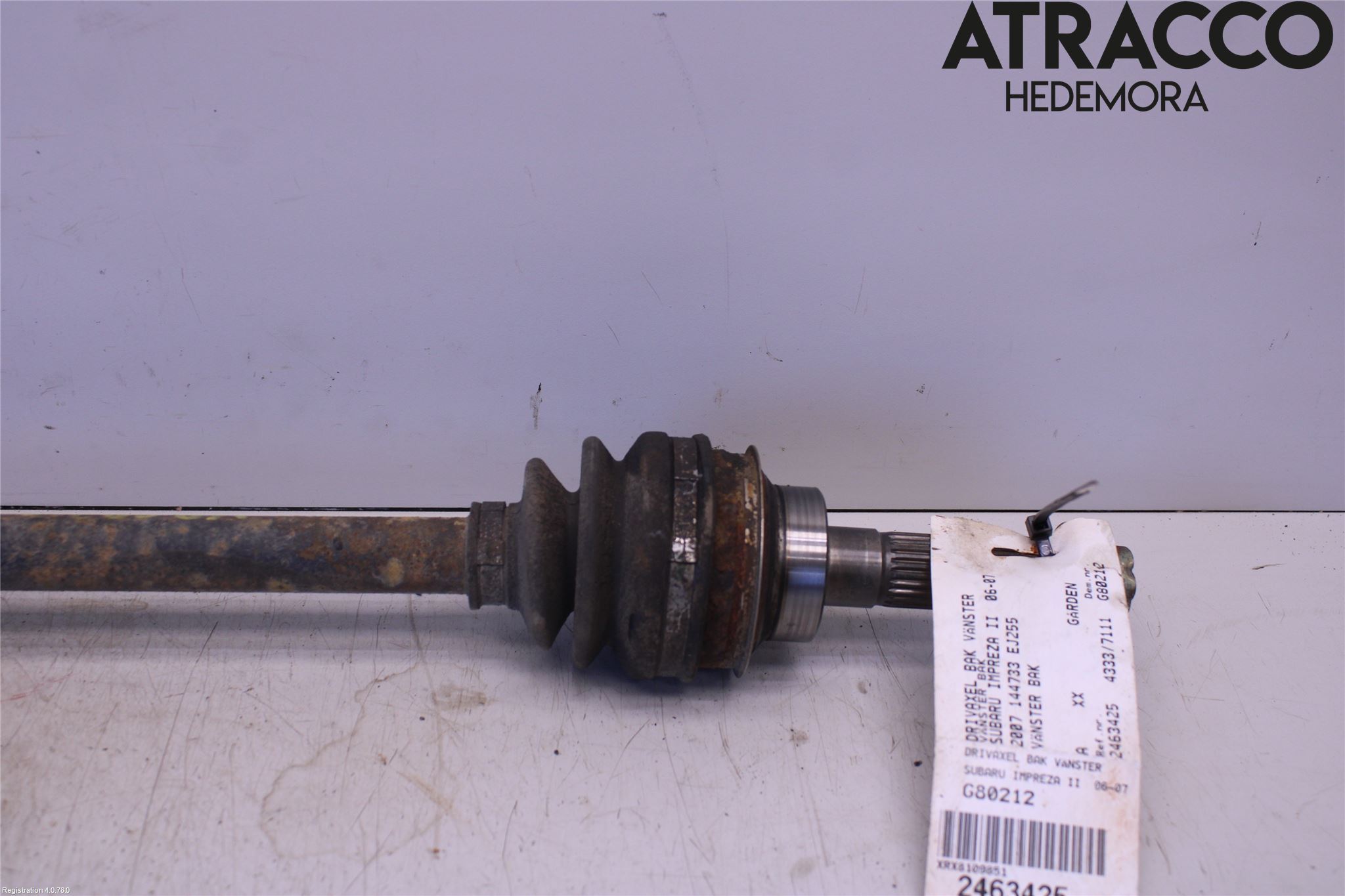 Subaru IMPREZA II  06-07 Drivaksel Bak Kompl Venstre