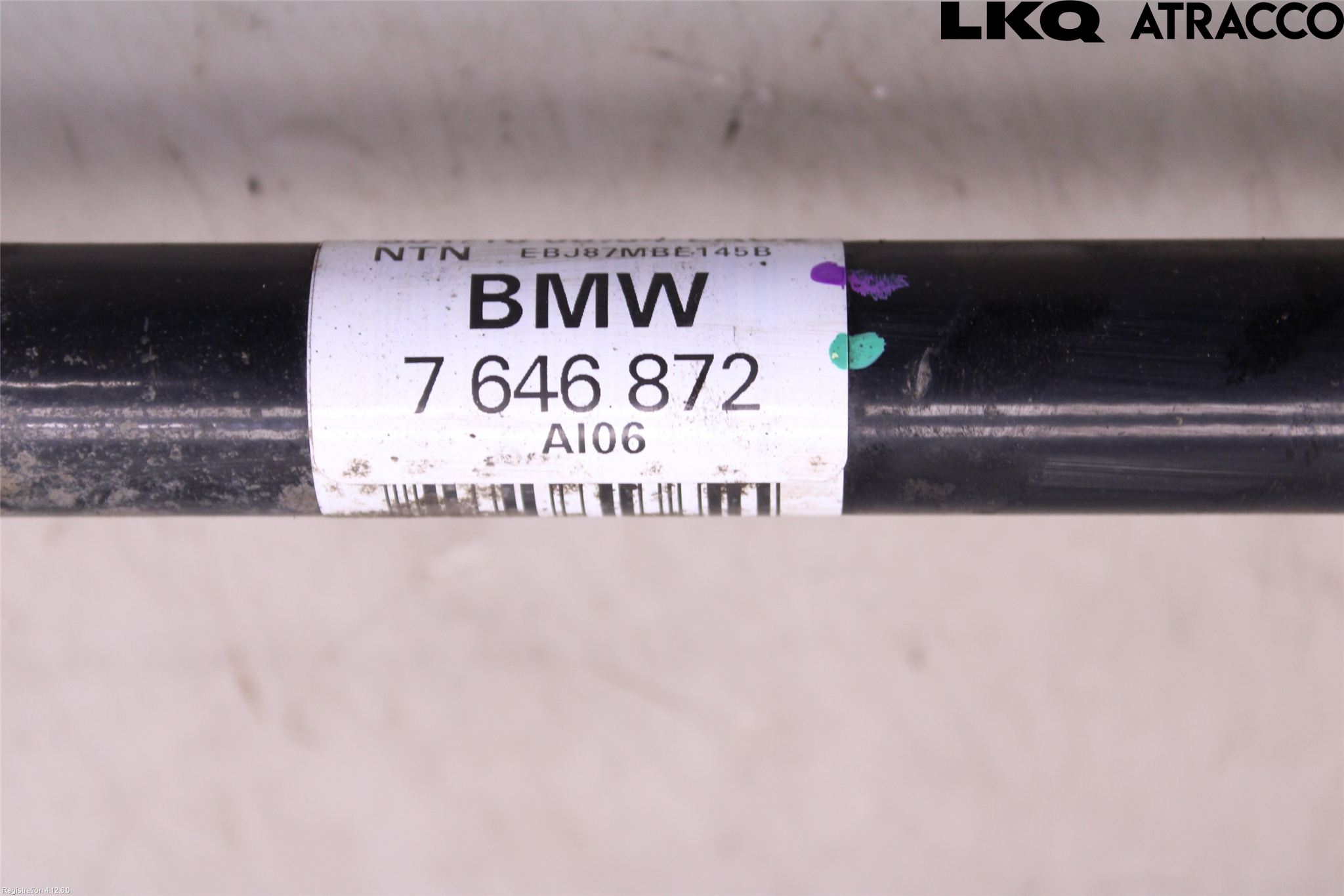 BMW 2 F45 Active Tourer 14-21 Drivaksel Bak Kompl Høyre