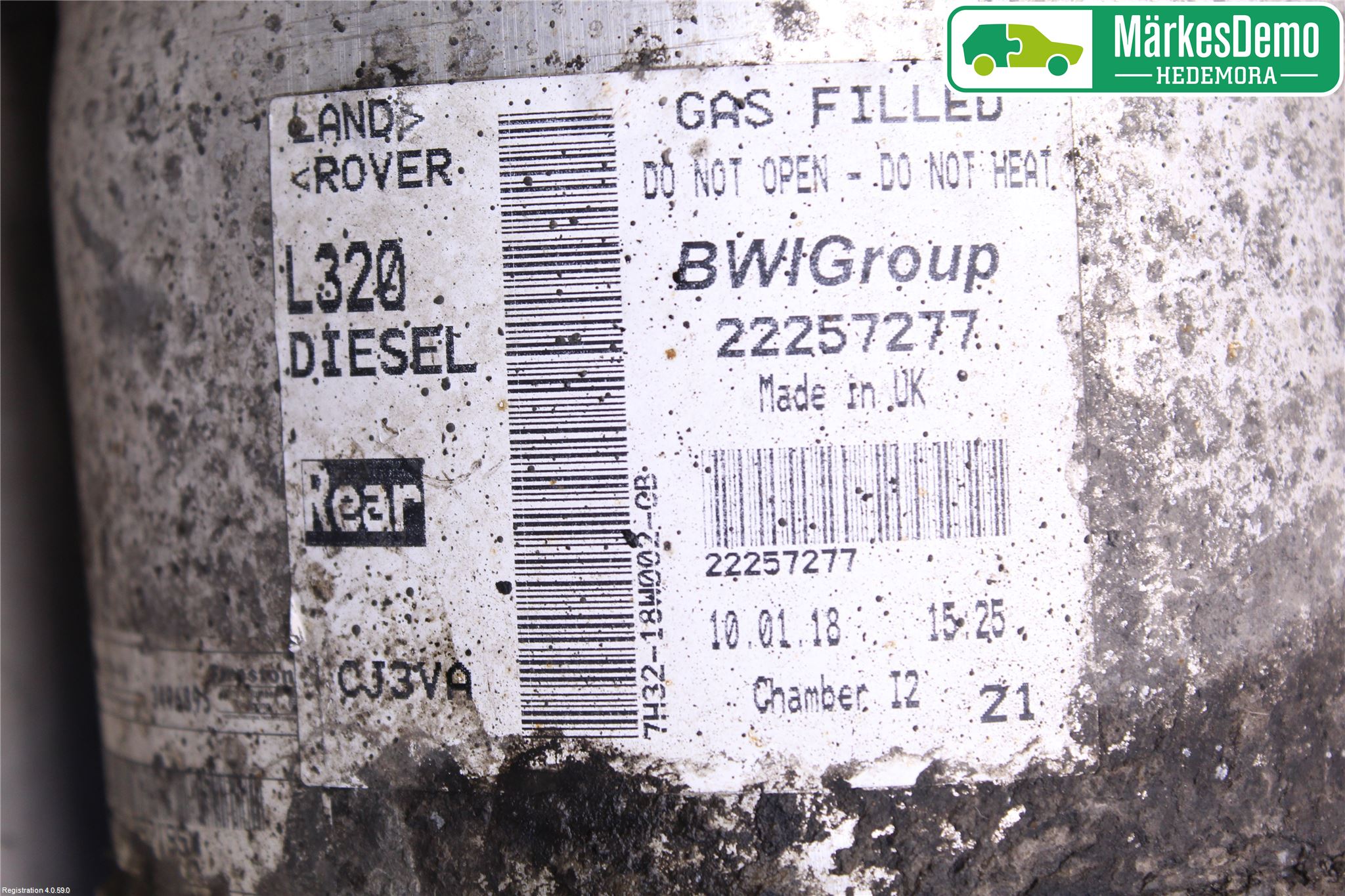 Landrover RANGE ROVER SPORT (L320) 10-13 Nivåreg Belg - Luftpute