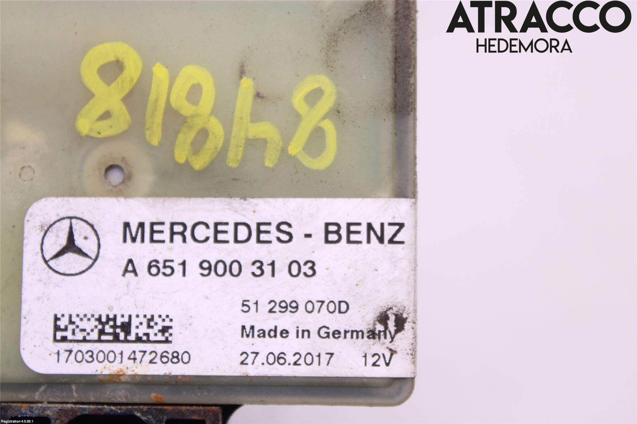 Mercedes-Benz MB C-KLASS (W205) 14-21 Rele Gløding Diesel