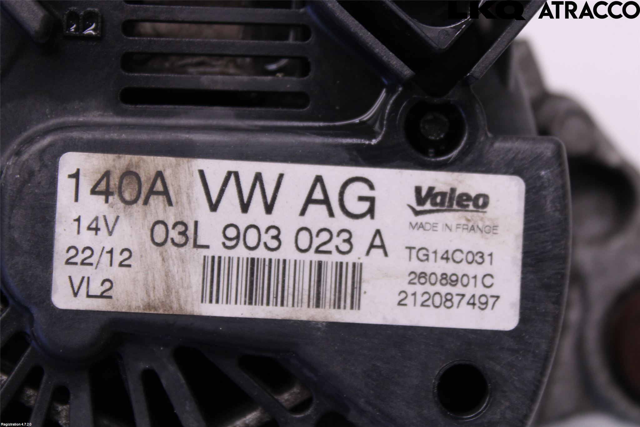 Volkswagen VW TIGUAN 07-16 Dynamo