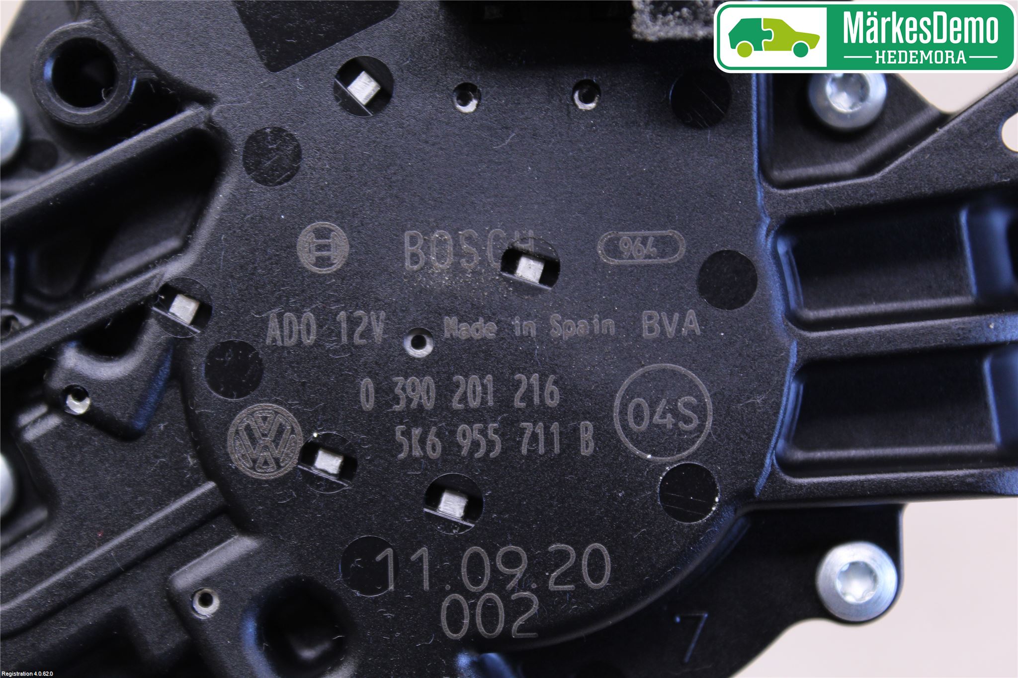 Volkswagen VW GOLF VI 09-13 Viskermotor Bakluke