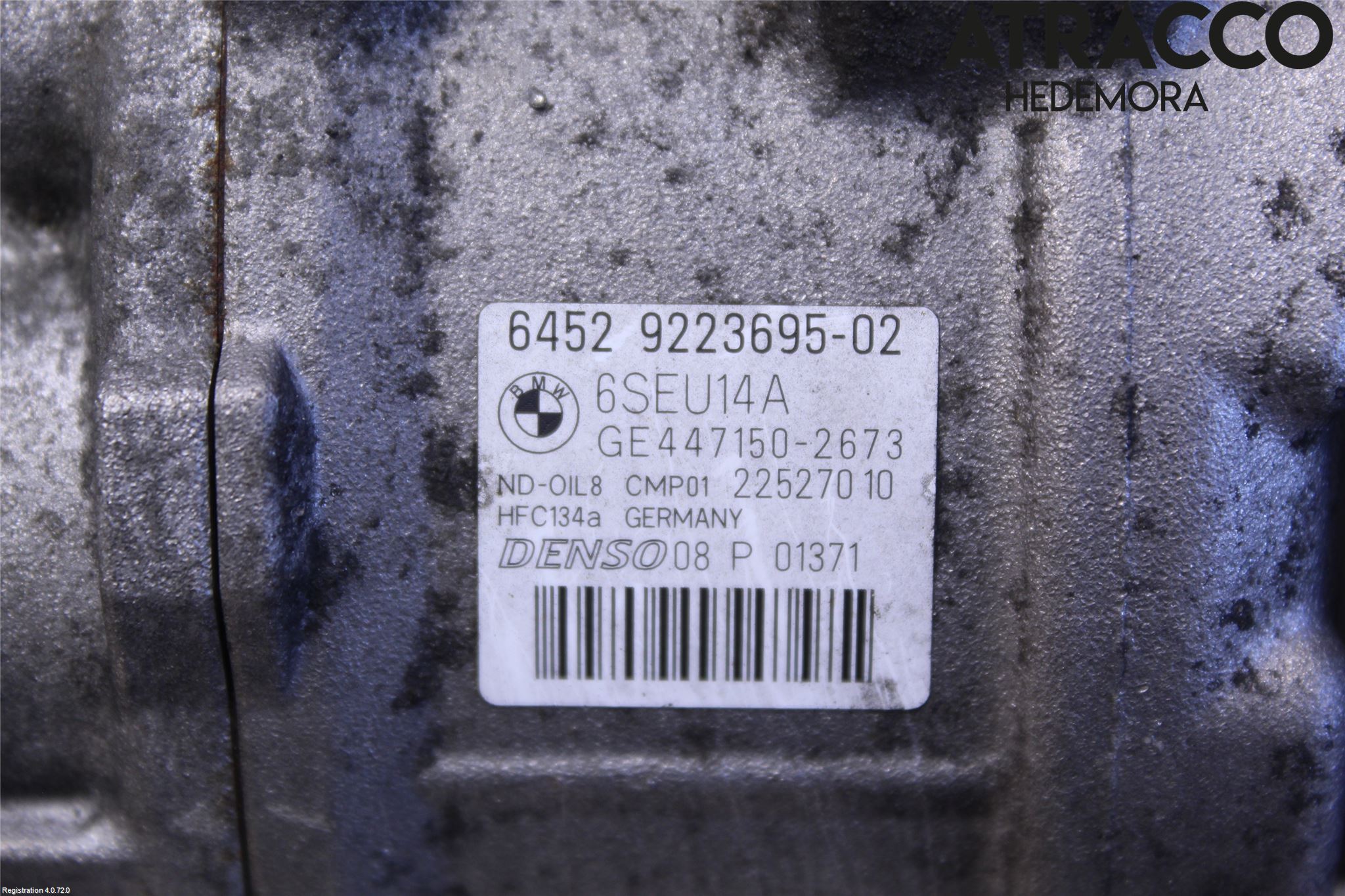BMW 3 F30/F31/F80 12-19 Varme Ac Kompressor