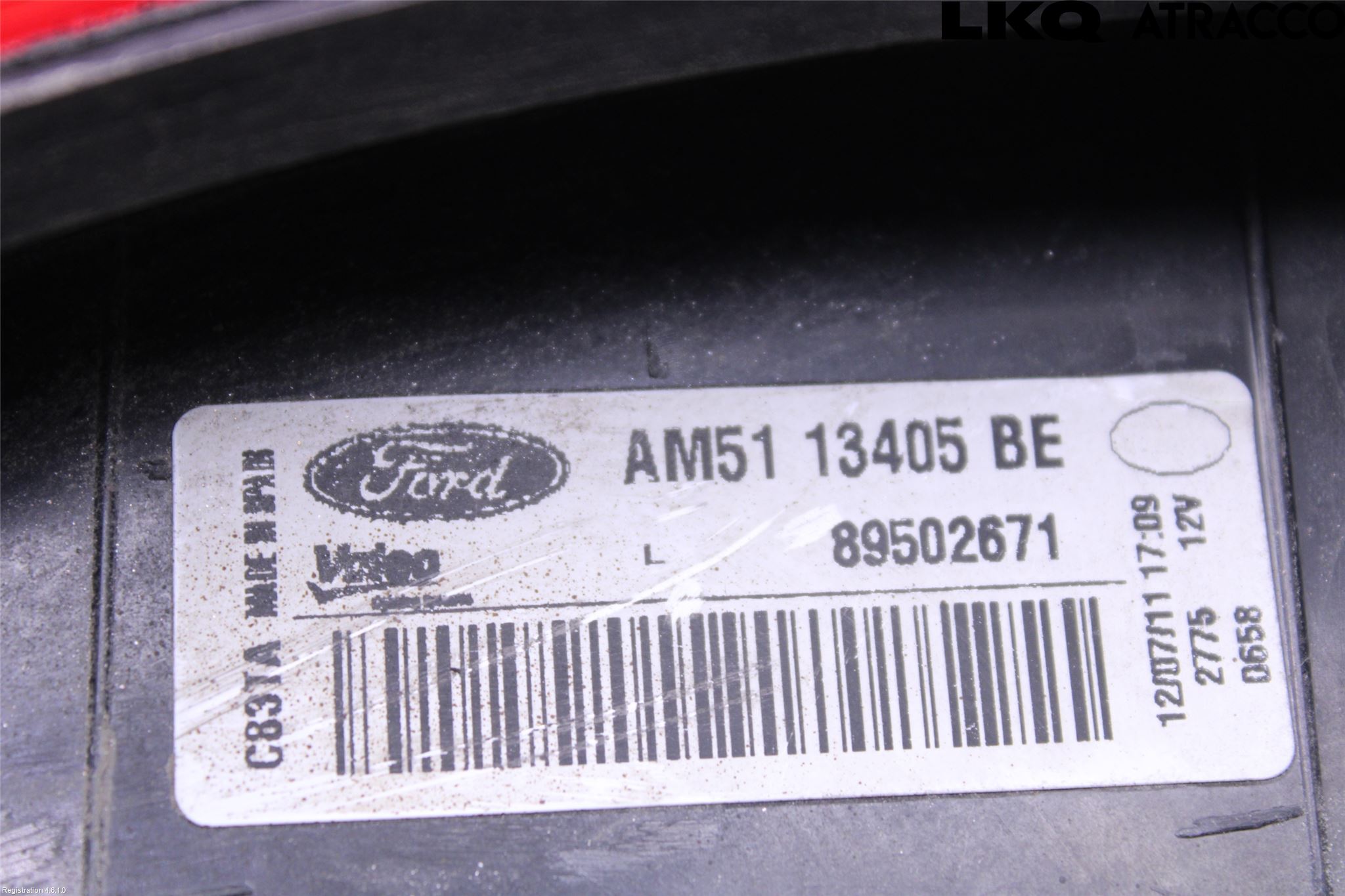 Ford C-MAX II  11-14 Baklykt Venstre