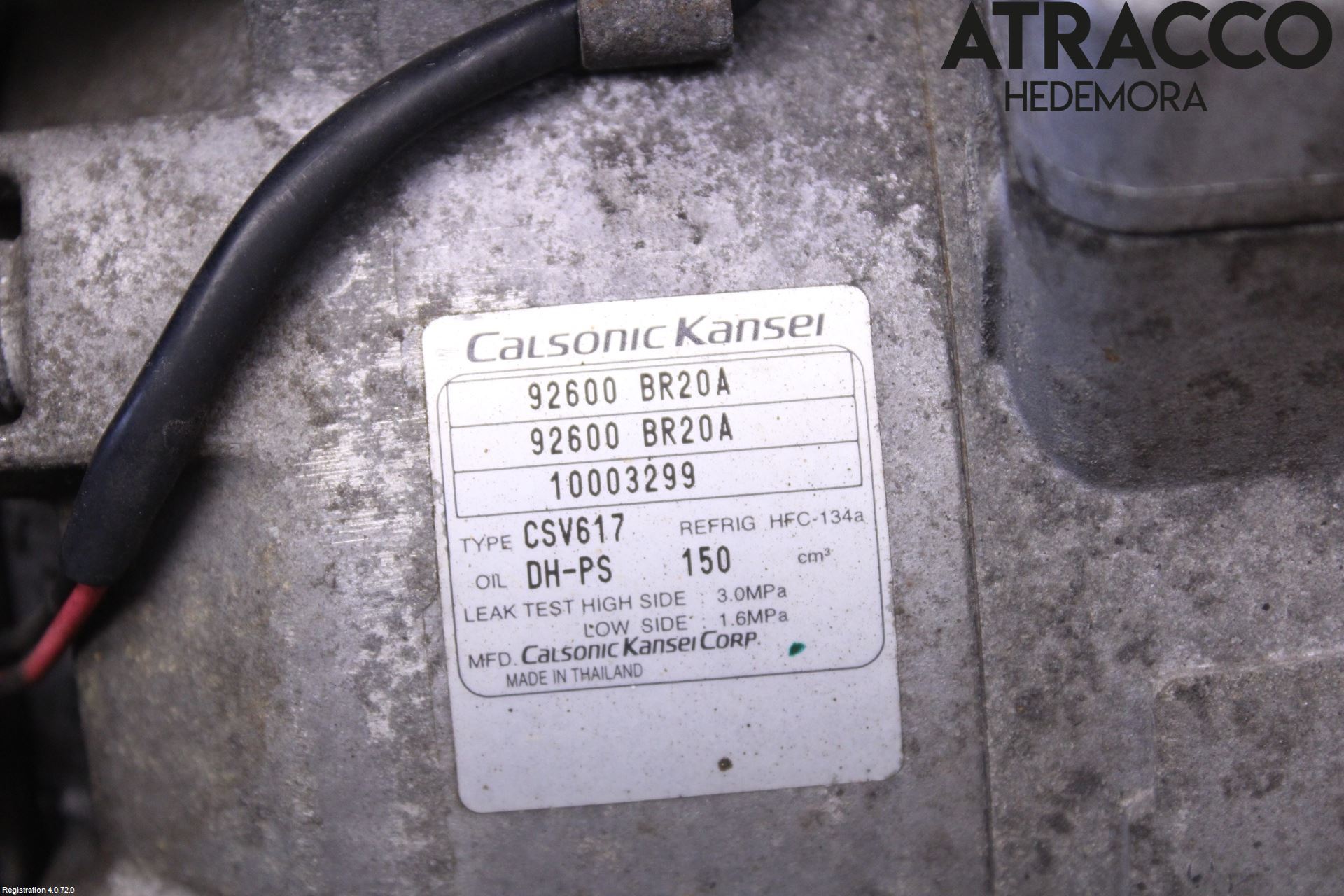Nissan QASHQAI 10-14 Varme Ac Kompressor